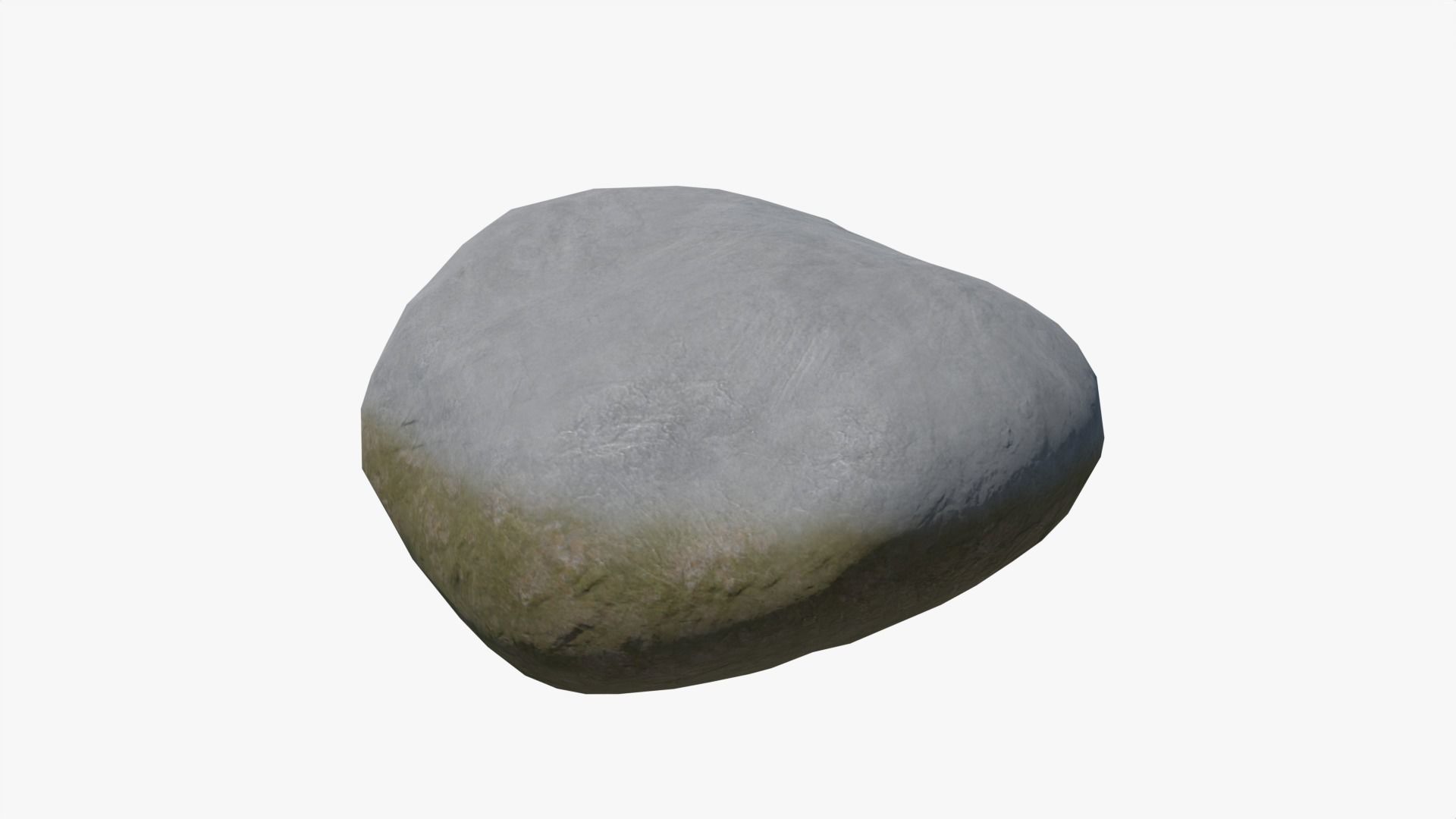 Boulders Set Low-poly 3D model_9