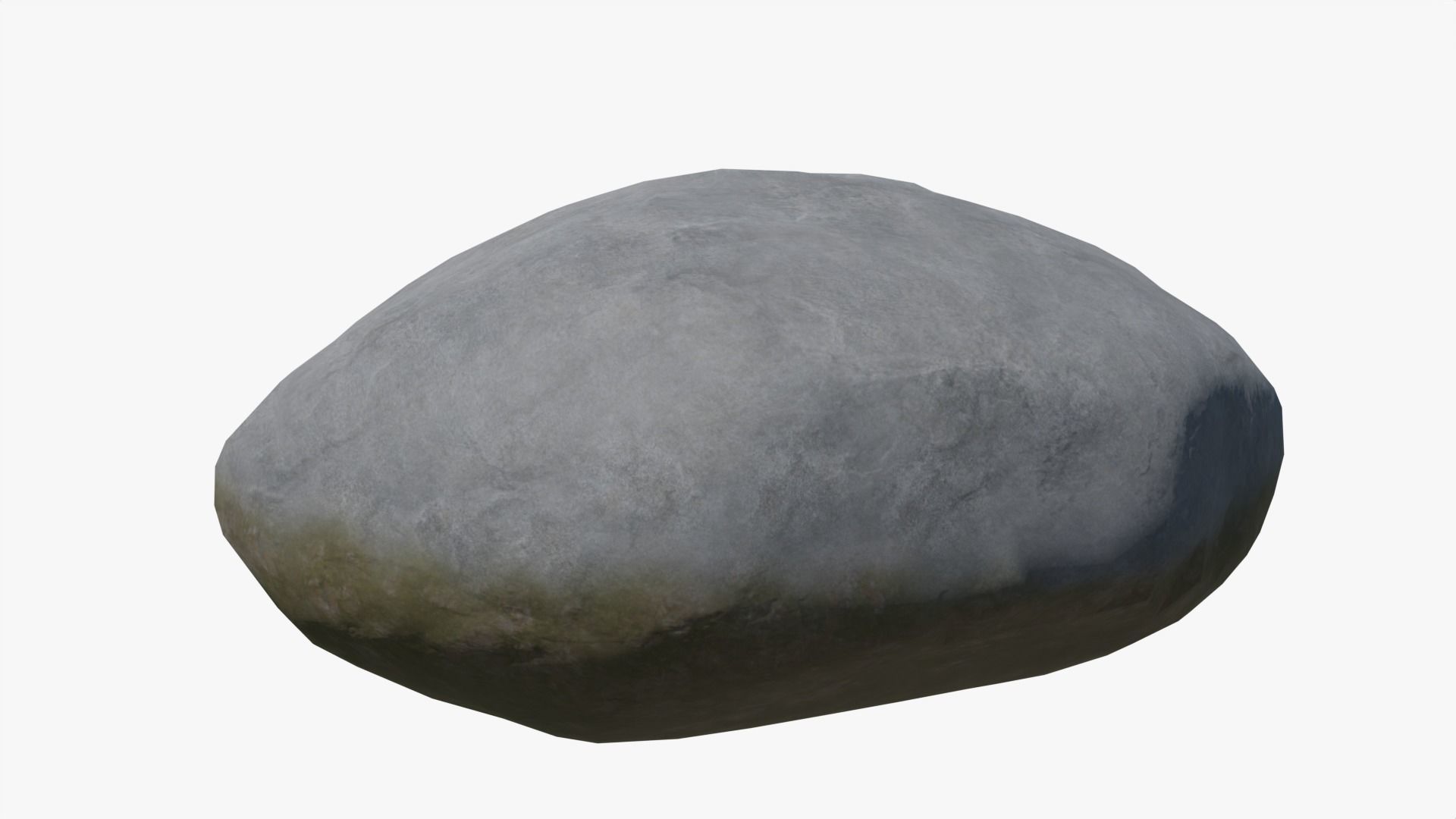 Boulders Set Low-poly 3D model_8