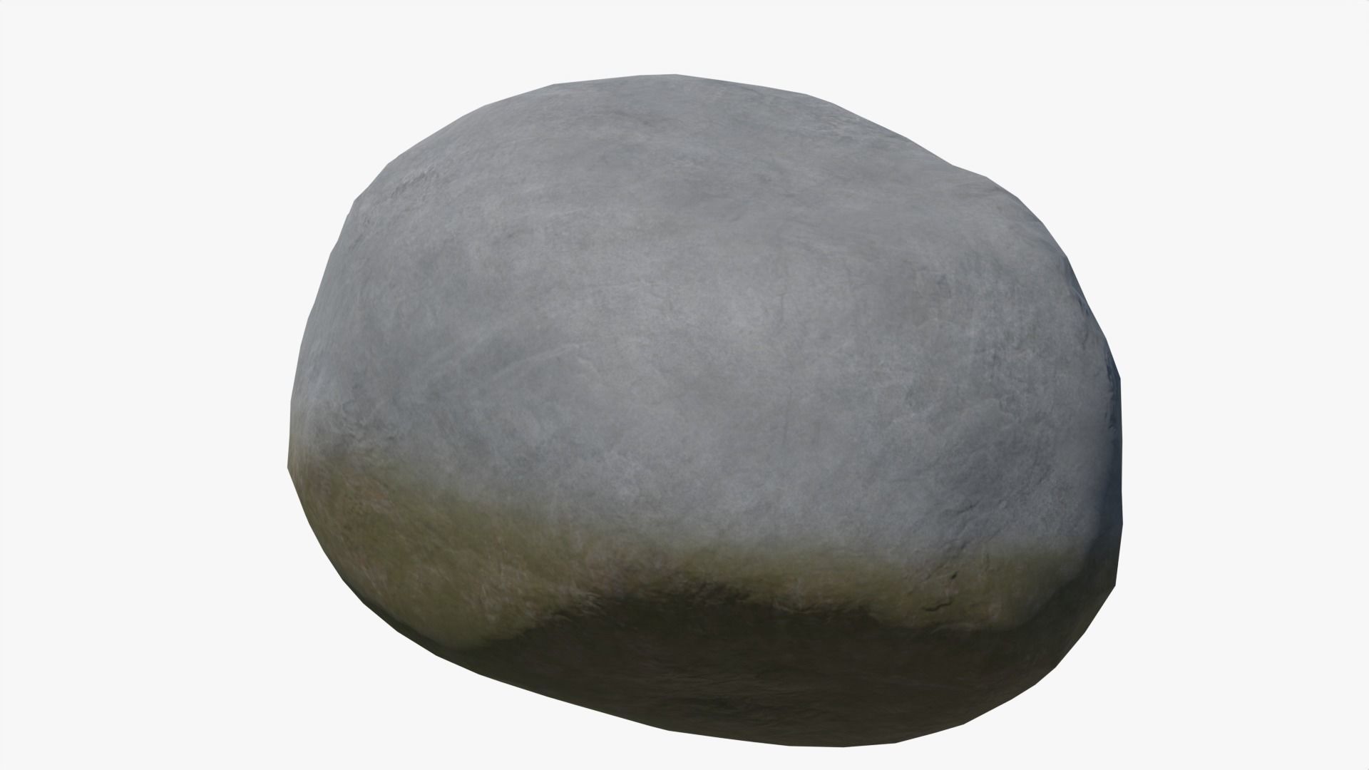 Boulders Set Low-poly 3D model_5