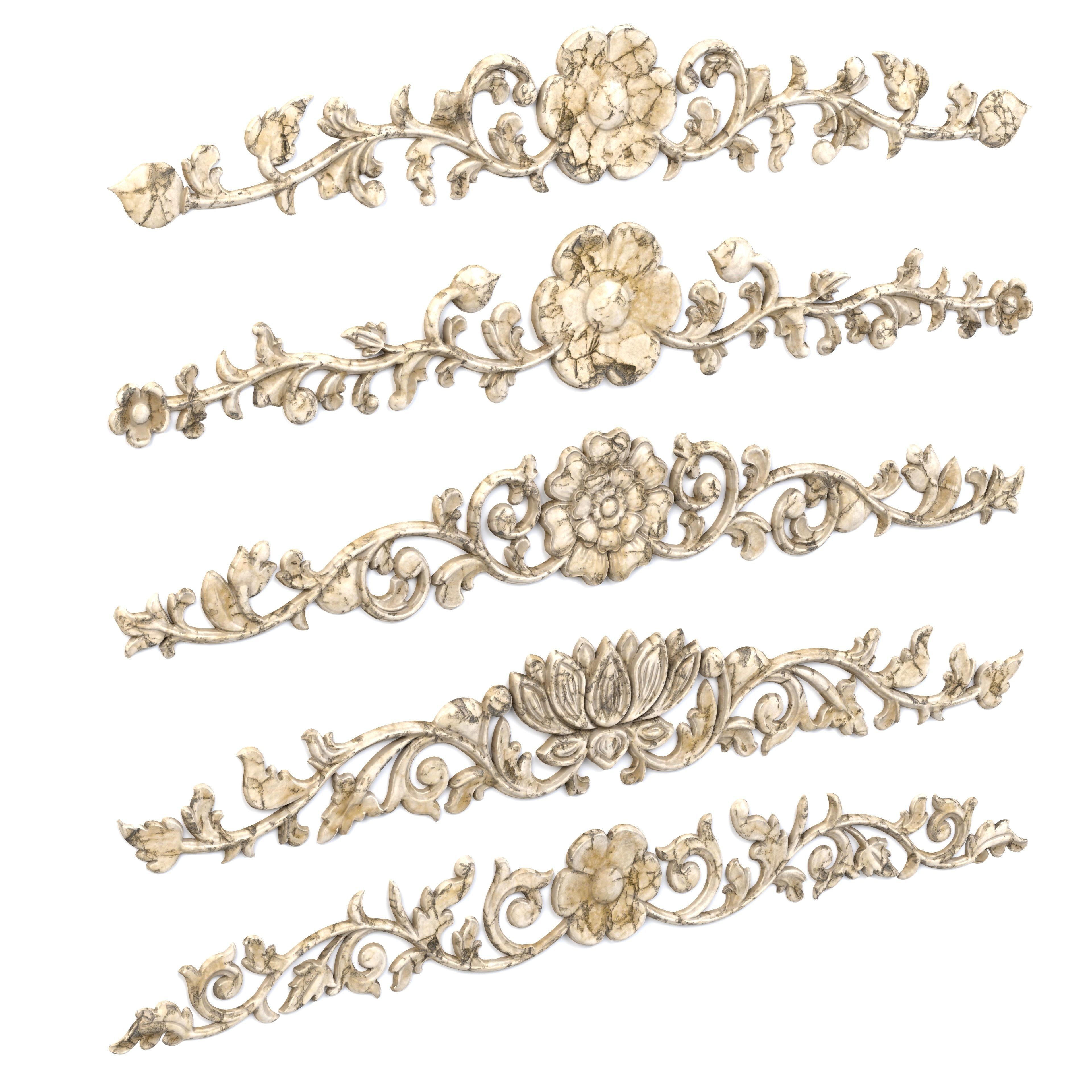 5 Low-Poly Ornament Vol 06-2 Low-poly 3D model_3