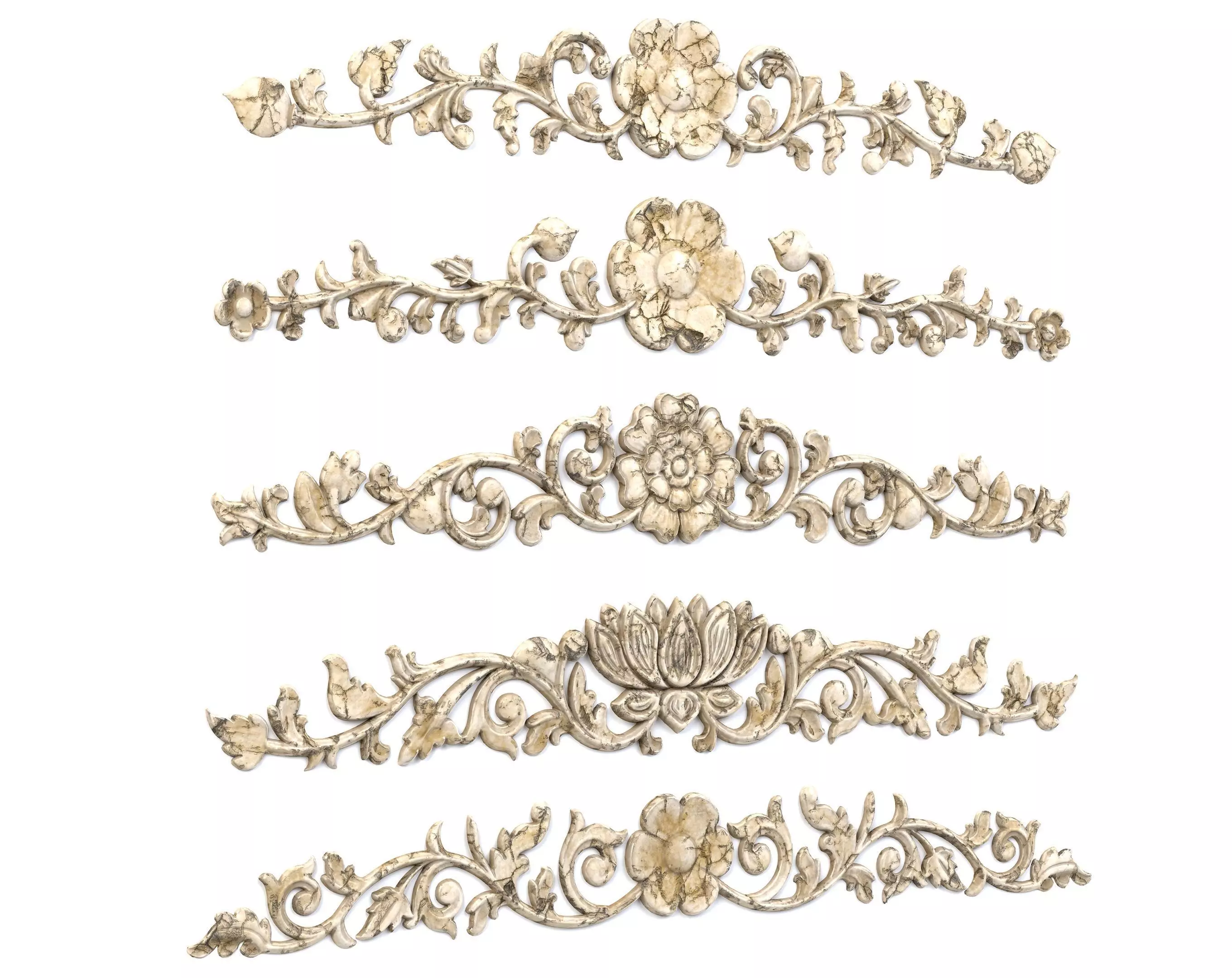 5 Low-Poly Ornament Vol 06-2 Low-poly 3D model_0