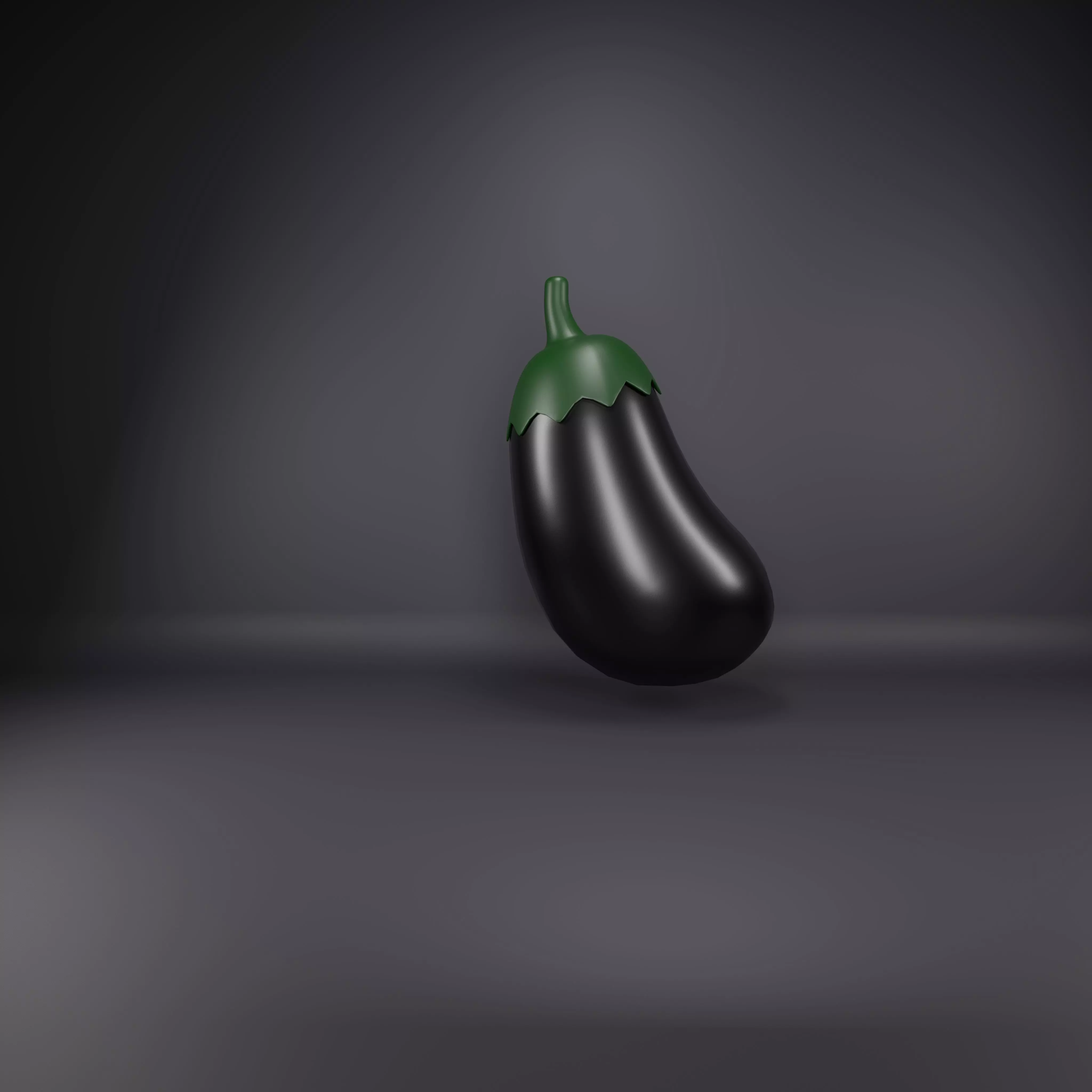 eggplante Low-poly 3D model