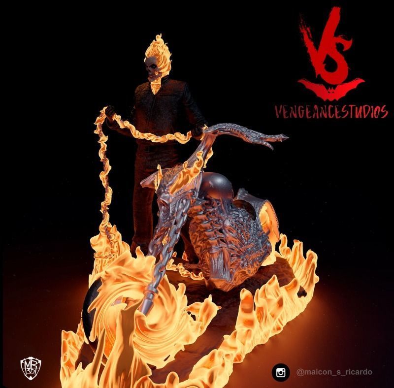 Ghost Rider 3D print model_4