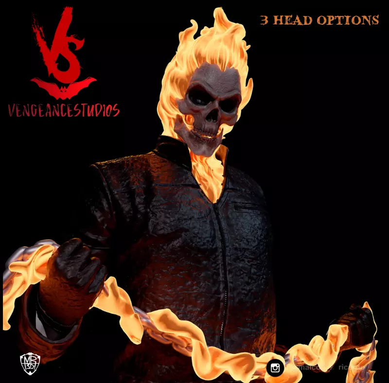 Ghost Rider 3D print model_0