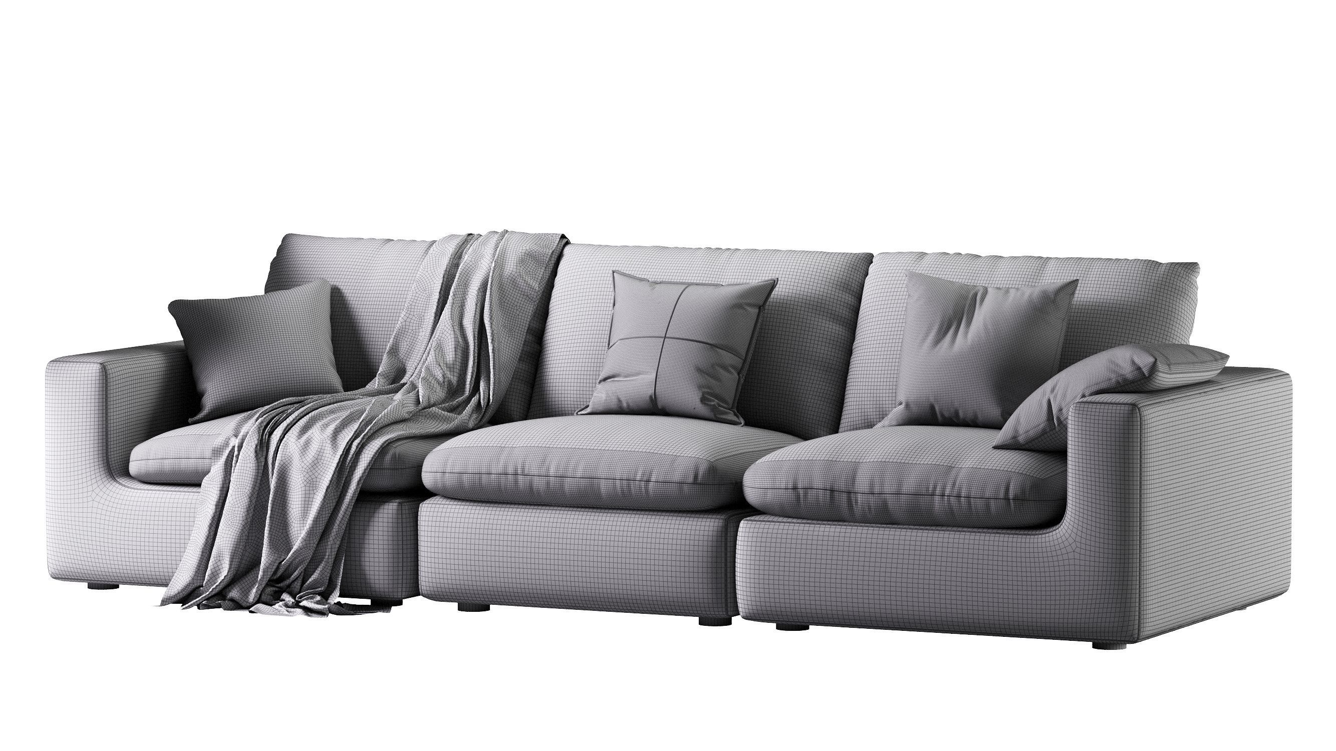 Dawson Extended Sofa 3D model_12