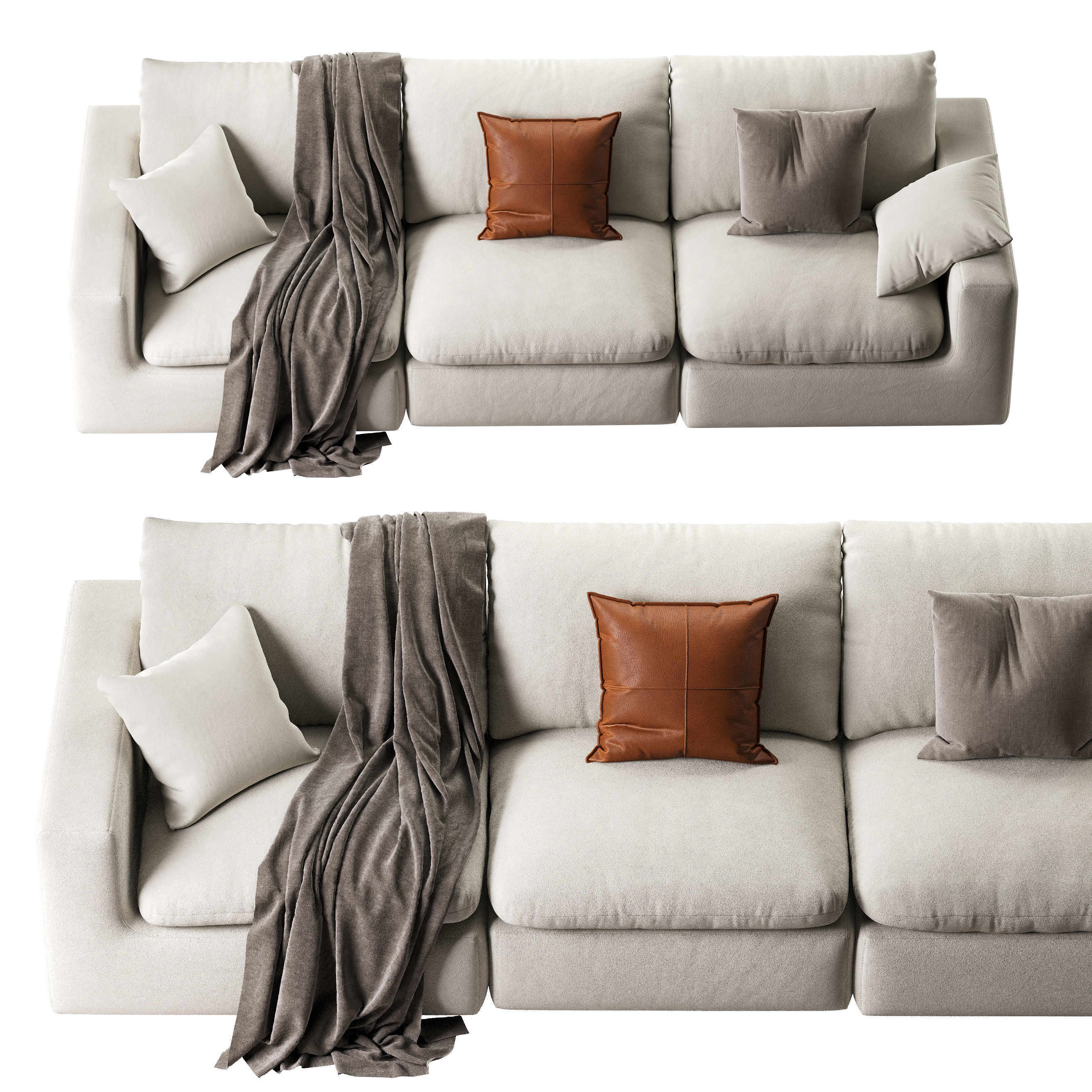 Dawson Extended Sofa 3D model_24