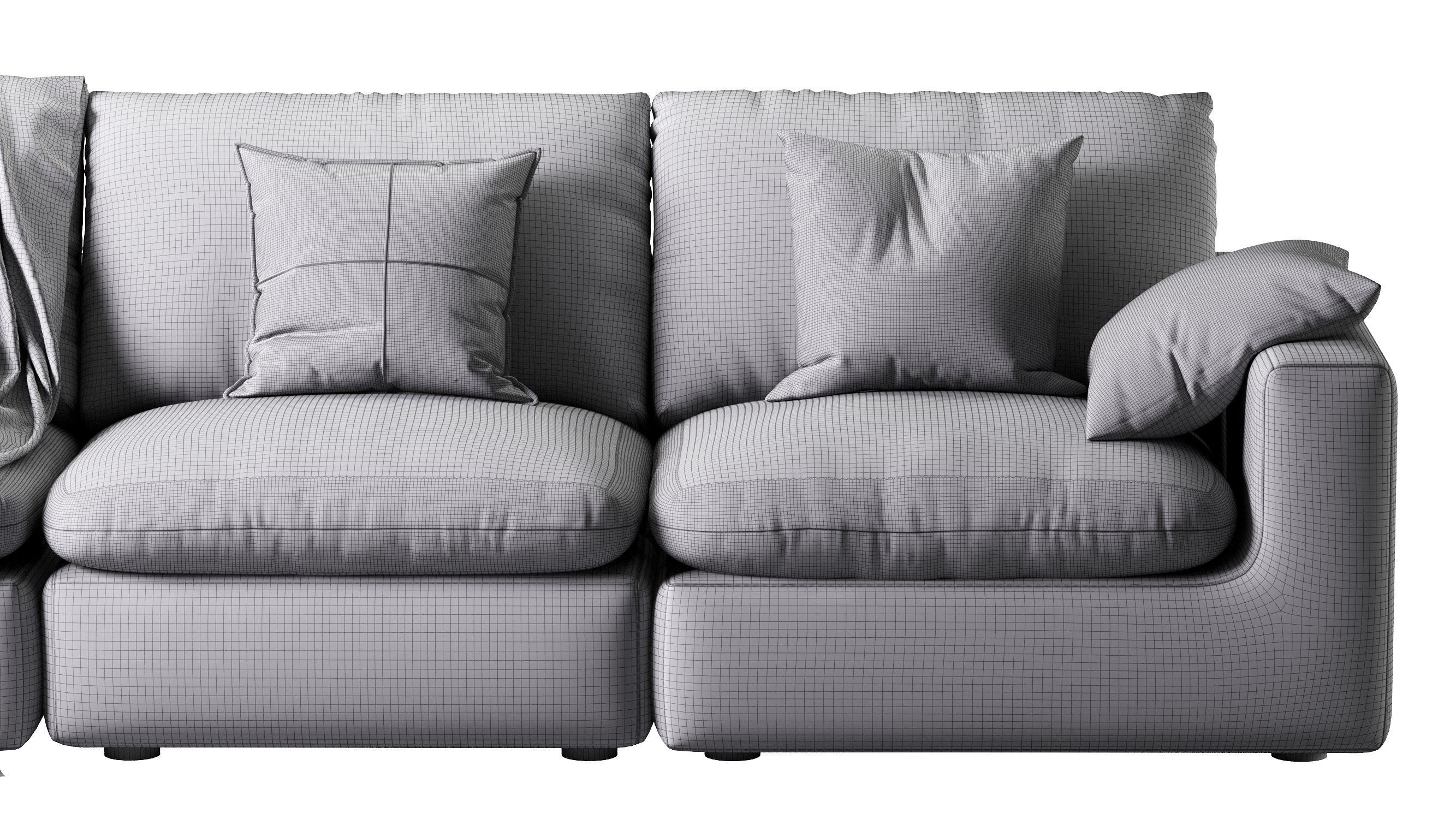 Dawson Extended Sofa 3D model_21