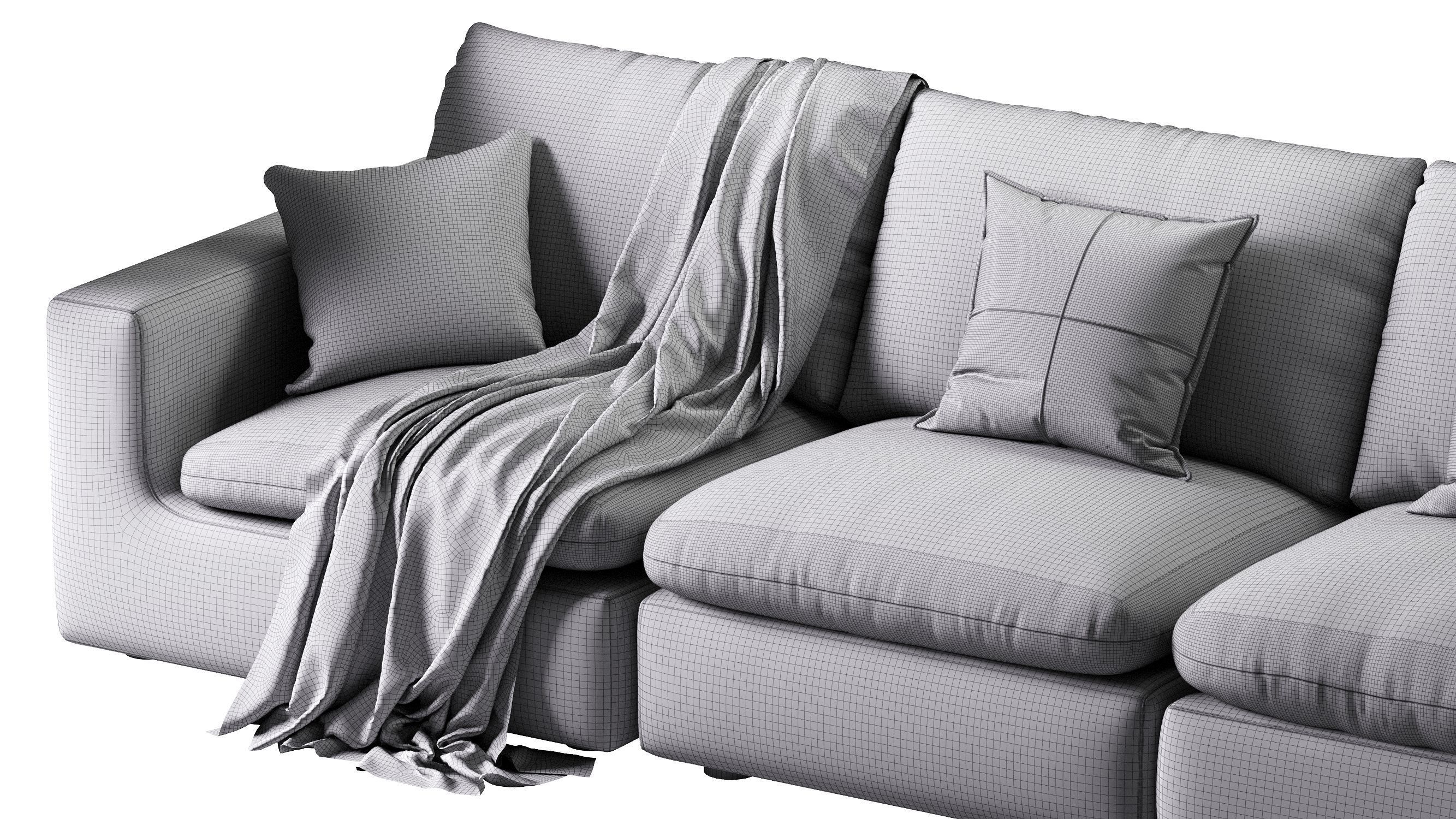 Dawson Extended Sofa 3D model_22