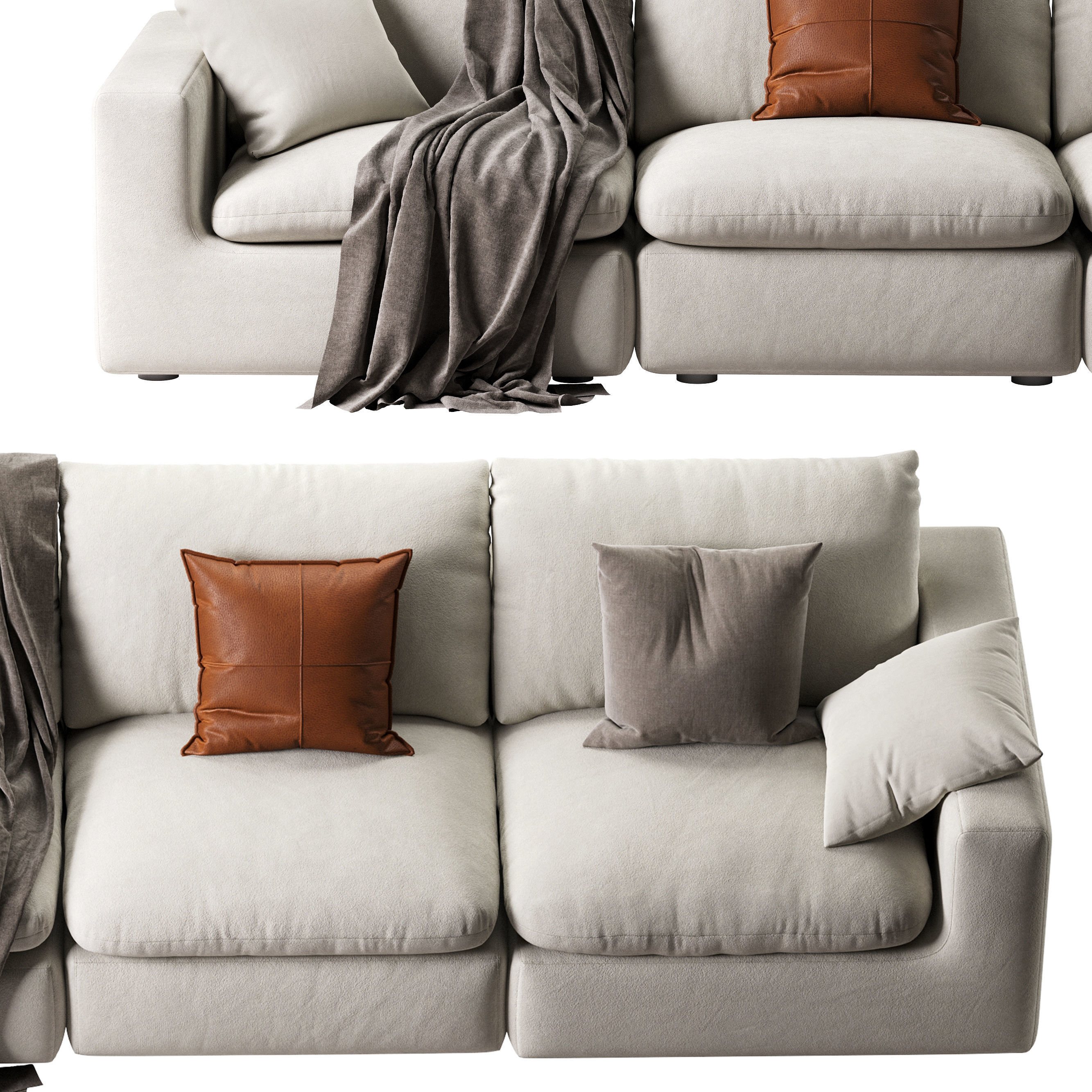 Dawson Extended Sofa 3D model_26