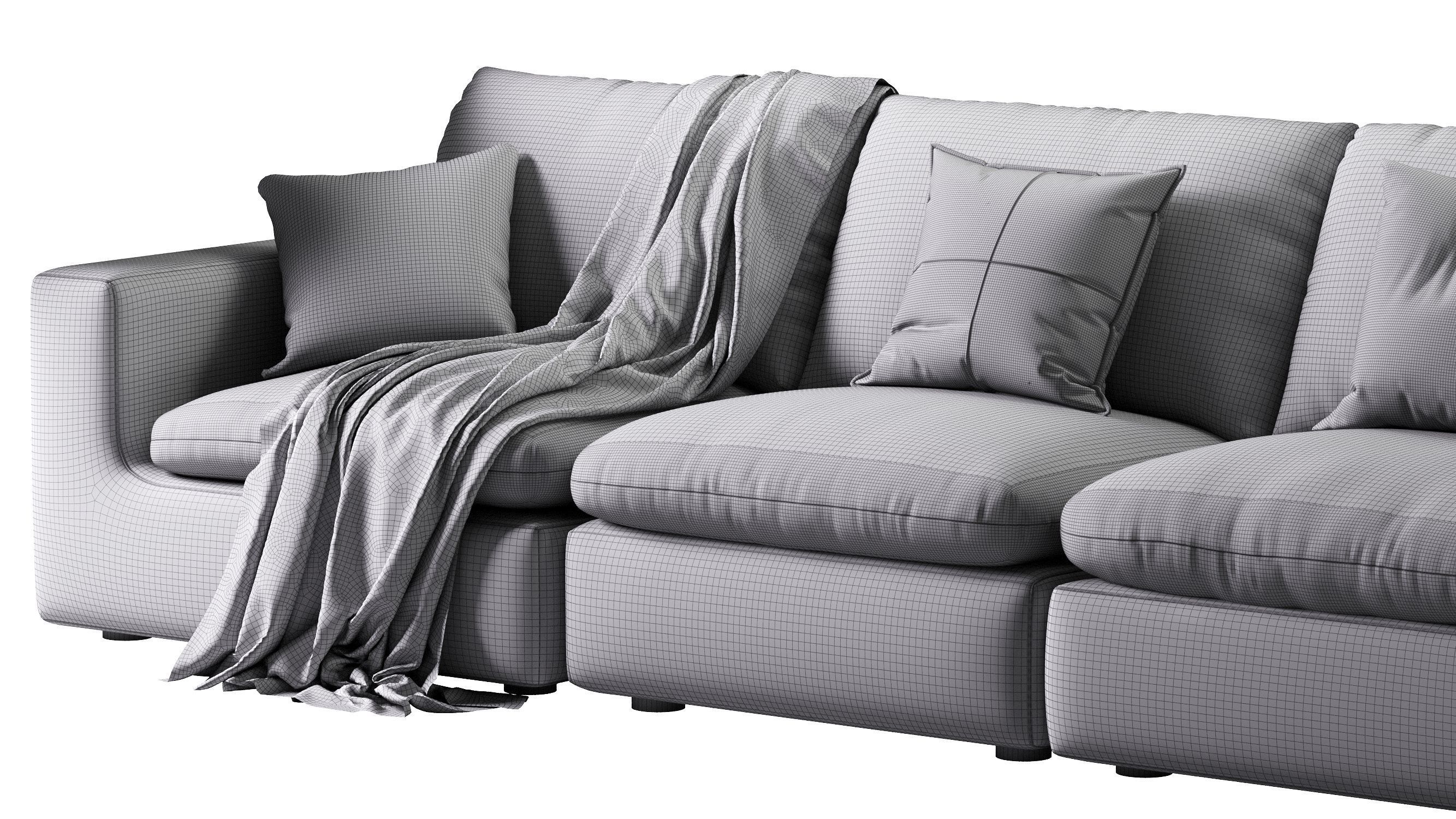 Dawson Extended Sofa 3D model_14