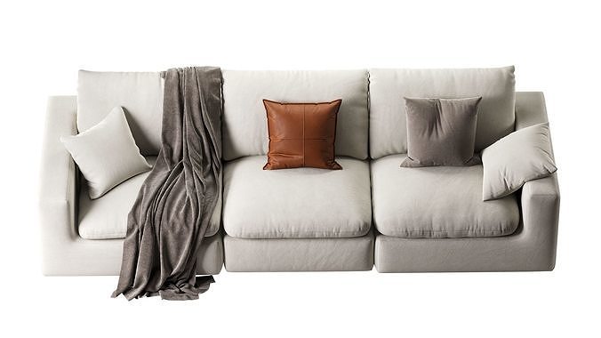 Dawson Extended Sofa 3D model 7