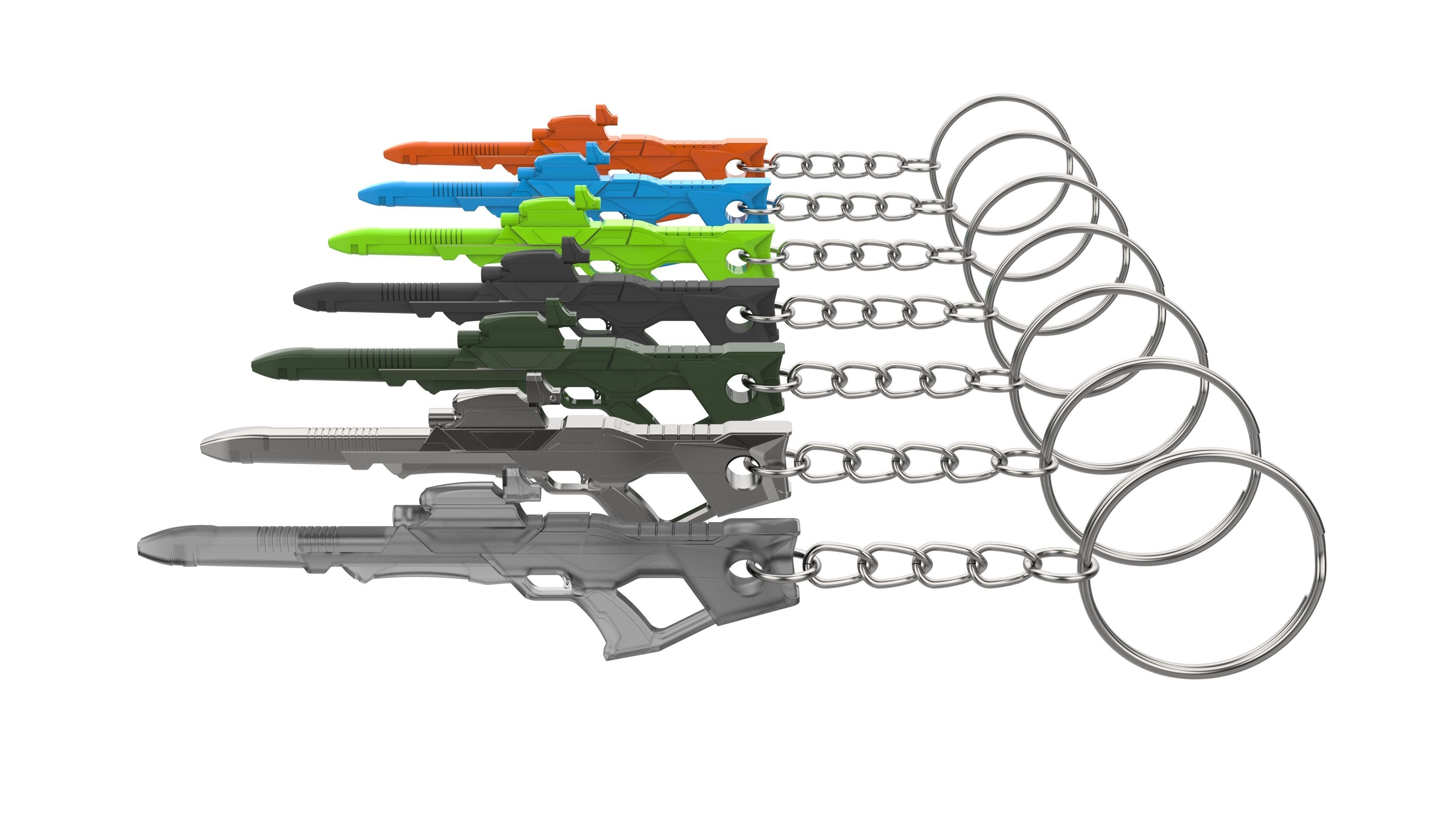 Keychain - Type 3 Nemesis Phaser - Star Trek First Contact - STL 3D print model_11