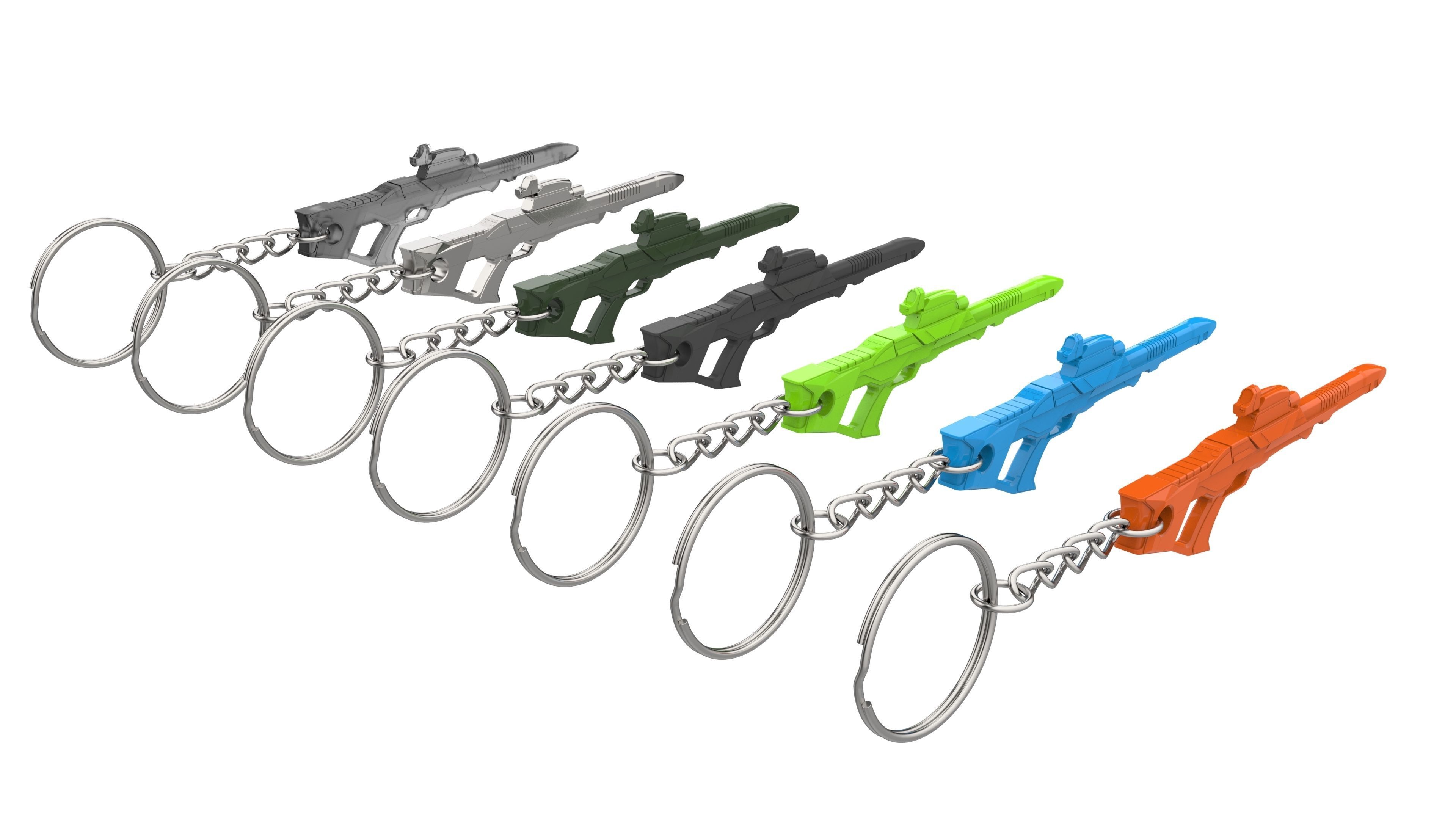 Keychain - Type 3 Nemesis Phaser - Star Trek First Contact - STL 3D print model_13