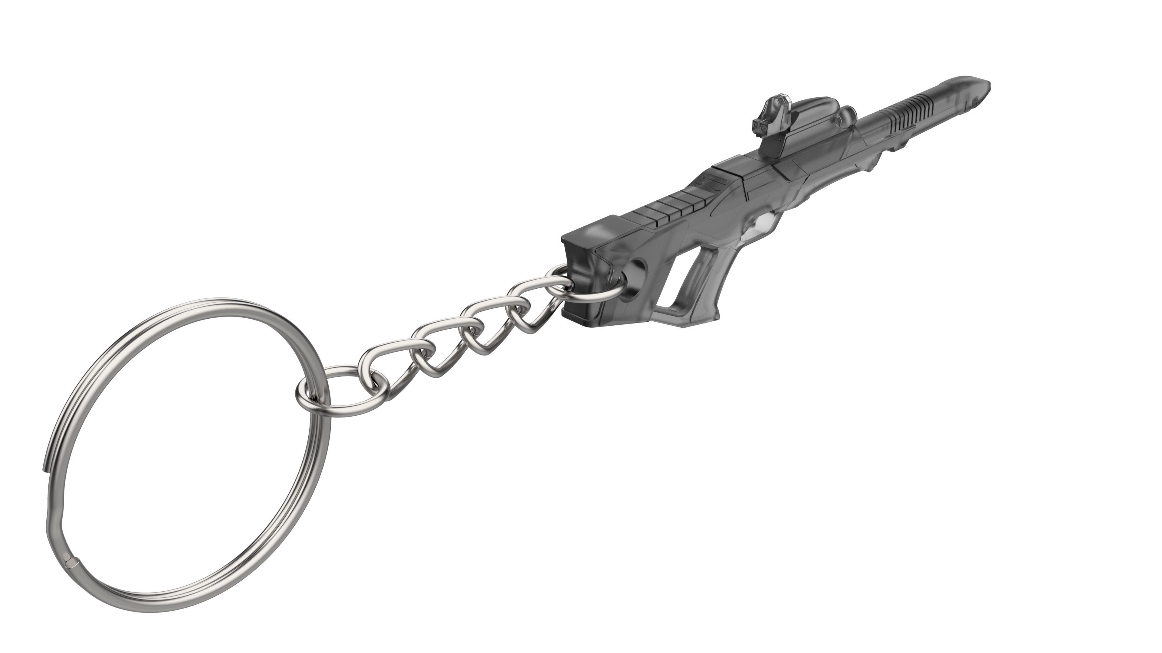 Keychain - Type 3 Nemesis Phaser - Star Trek First Contact - STL 3D print model_5