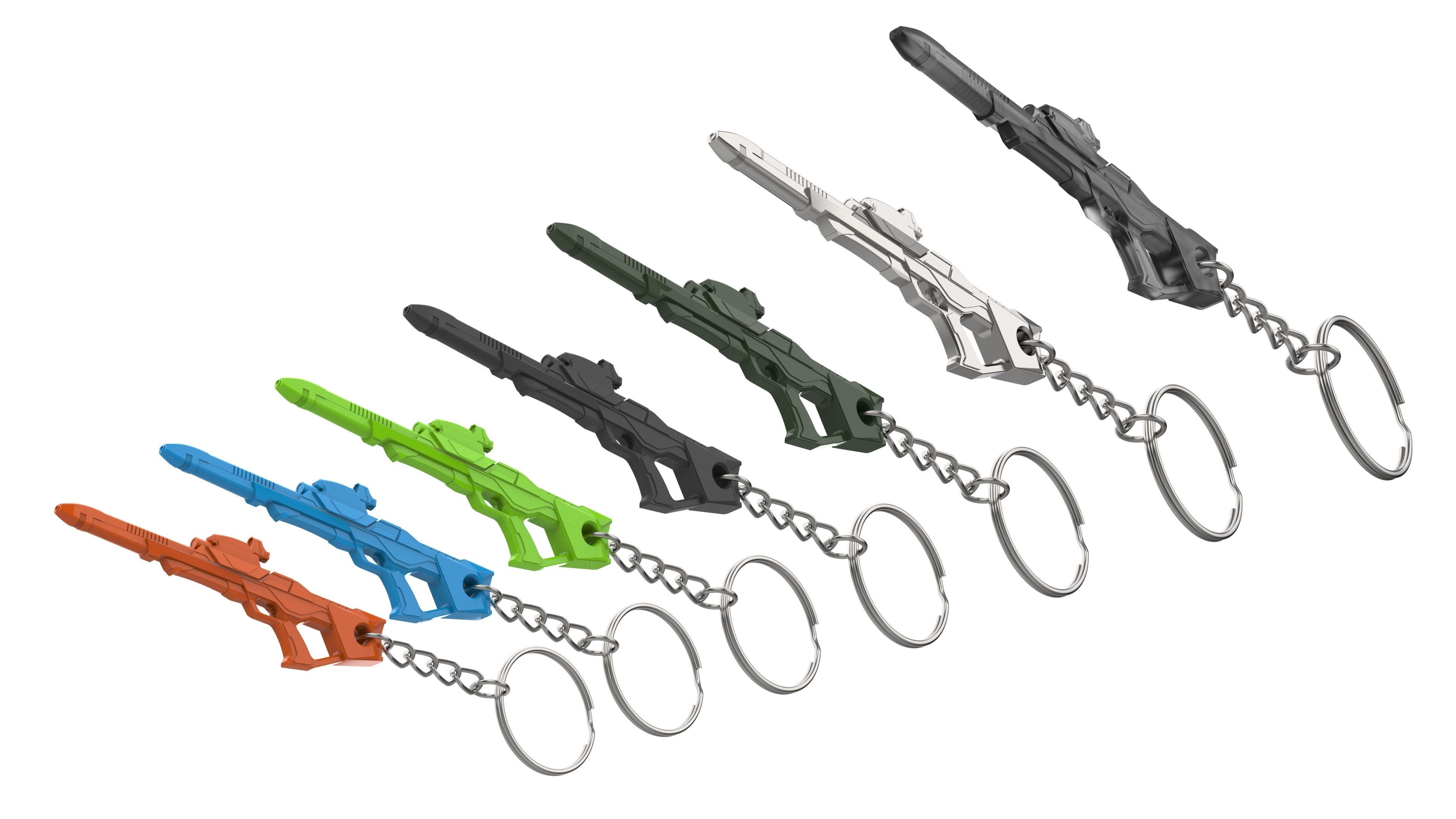 Keychain - Type 3 Nemesis Phaser - Star Trek First Contact - STL 3D print model_10