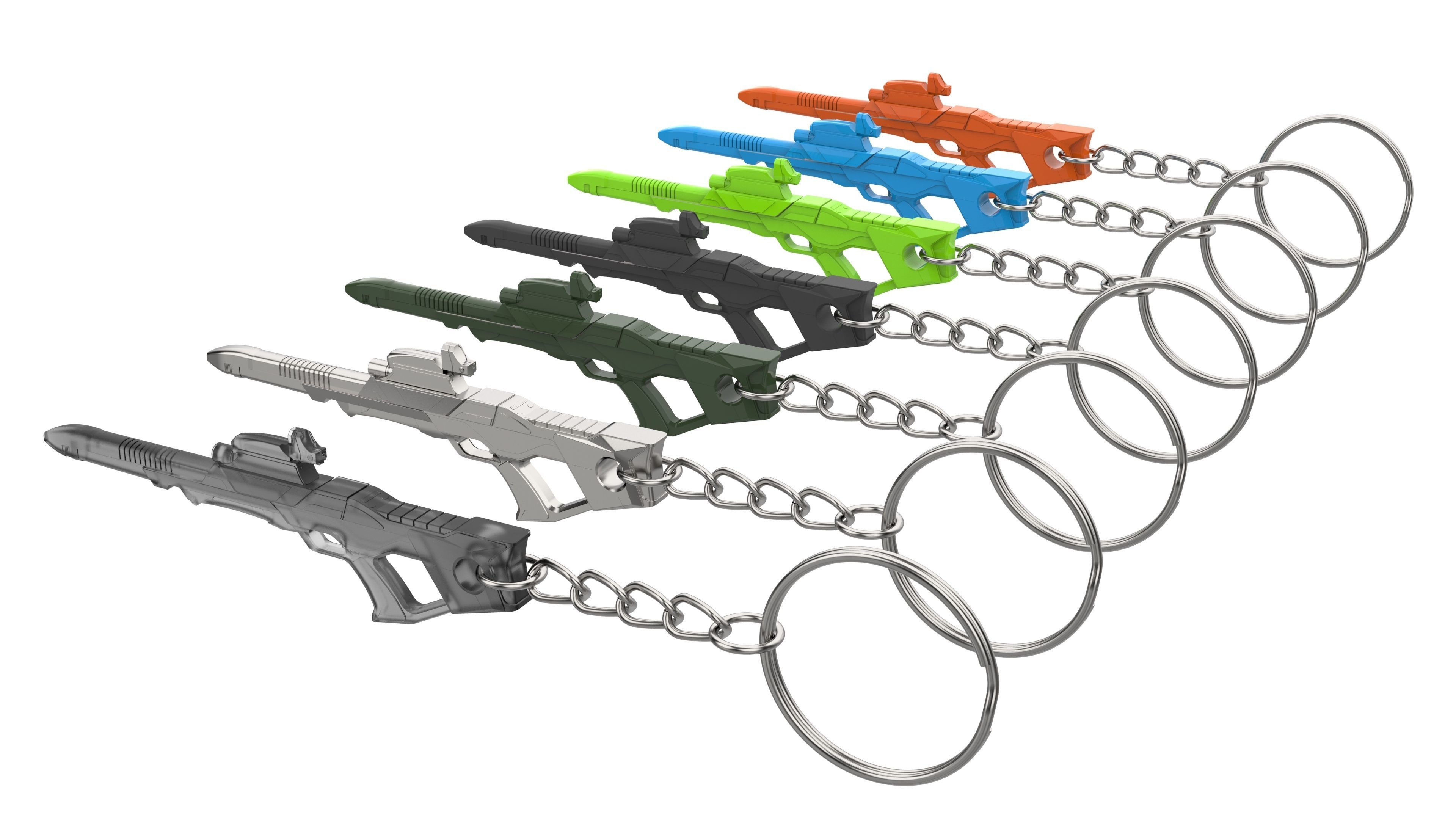 Keychain - Type 3 Nemesis Phaser - Star Trek First Contact - STL 3D print model_12