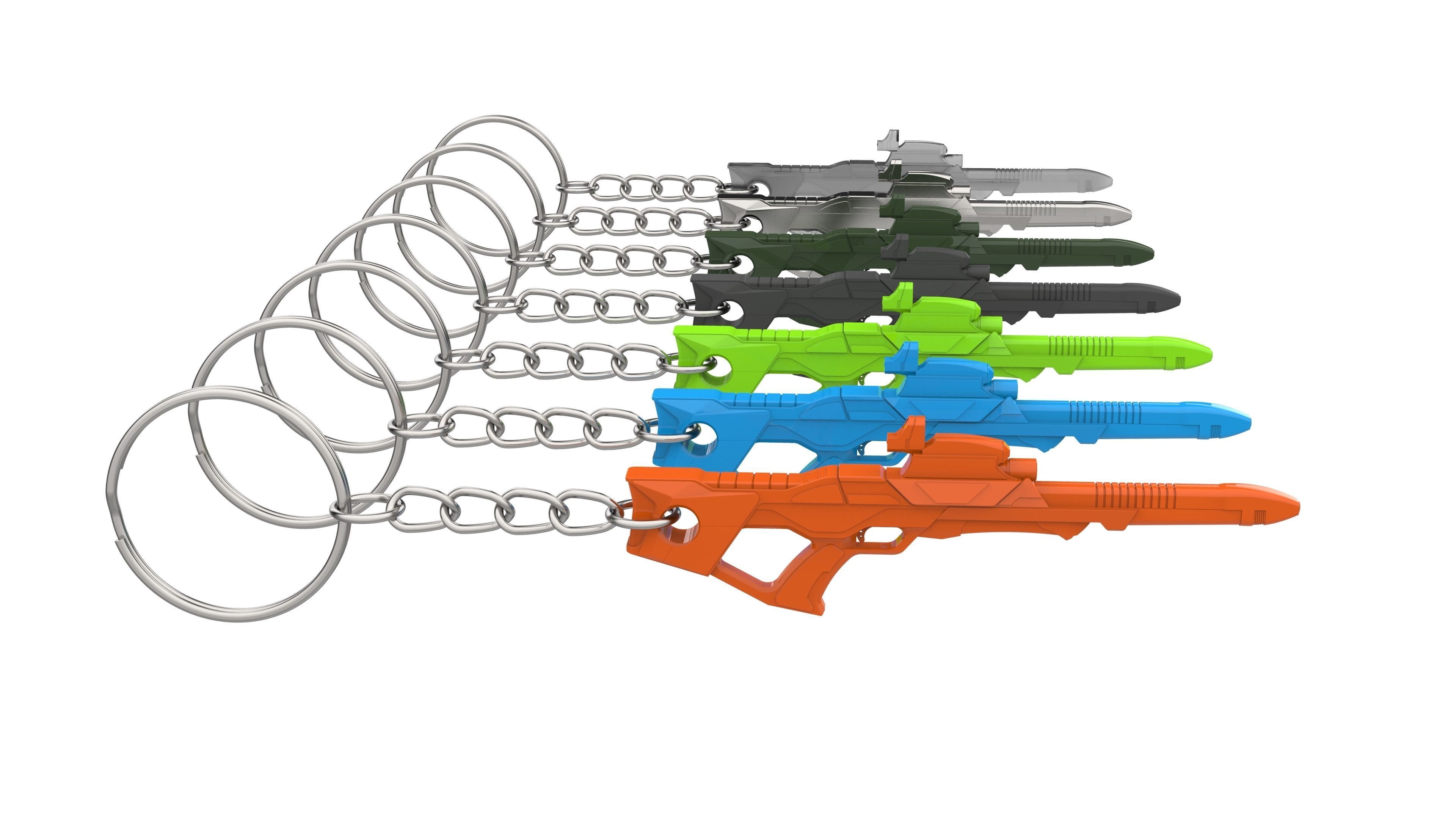 Keychain - Type 3 Nemesis Phaser - Star Trek First Contact - STL 3D print model_14