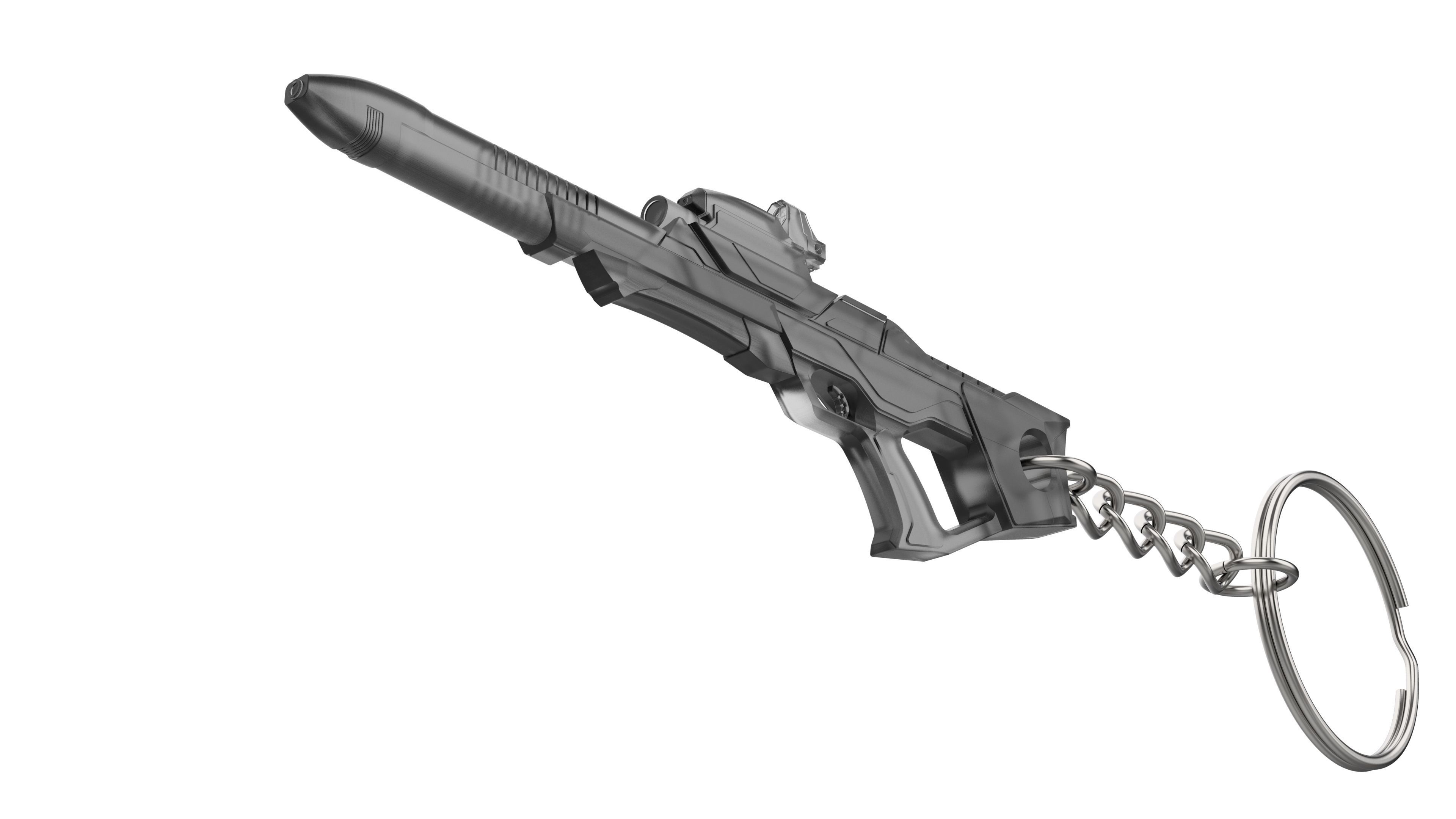 Keychain - Type 3 Nemesis Phaser - Star Trek First Contact - STL 3D print model_2