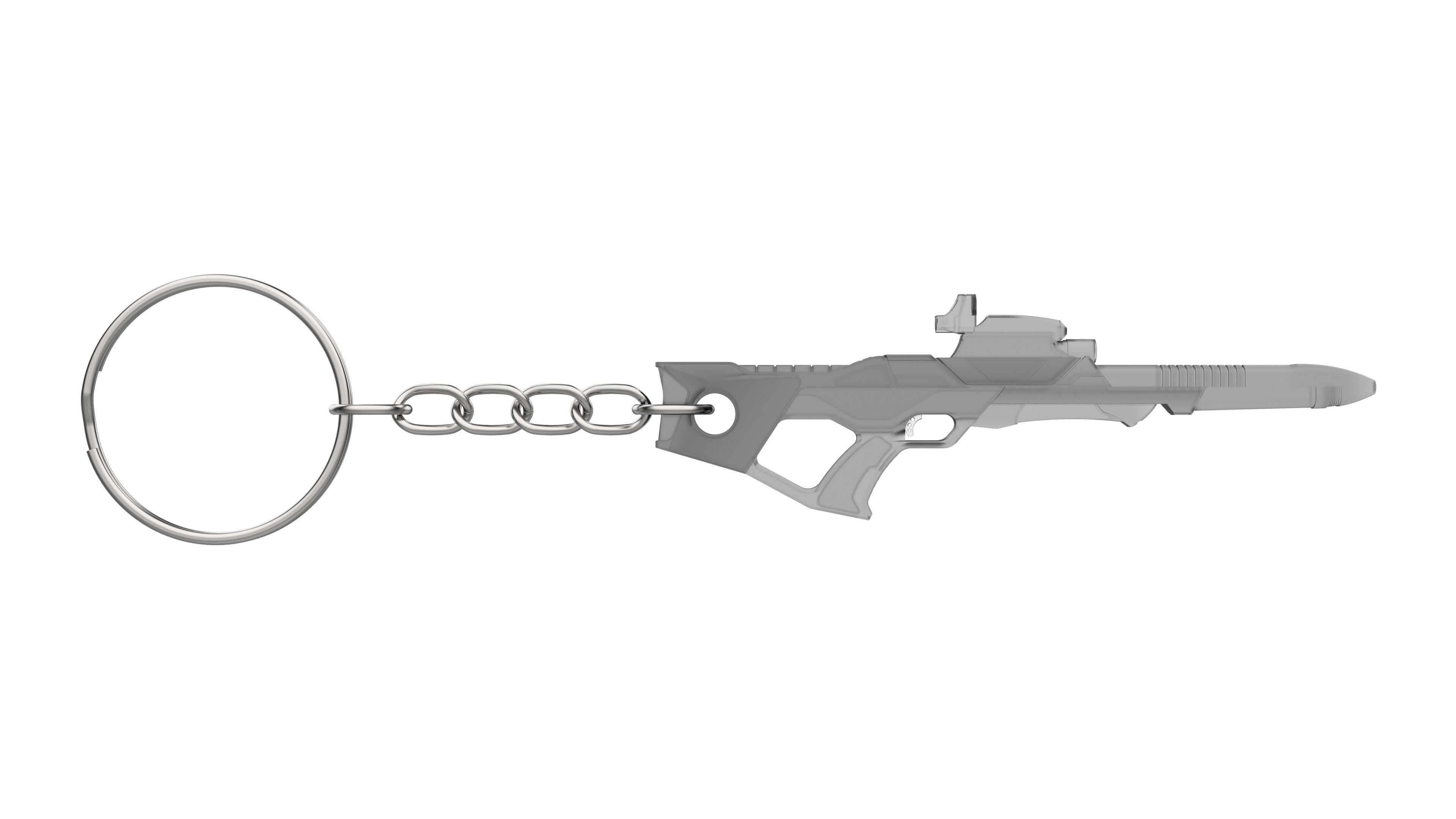 Keychain - Type 3 Nemesis Phaser - Star Trek First Contact - STL 3D print model_7