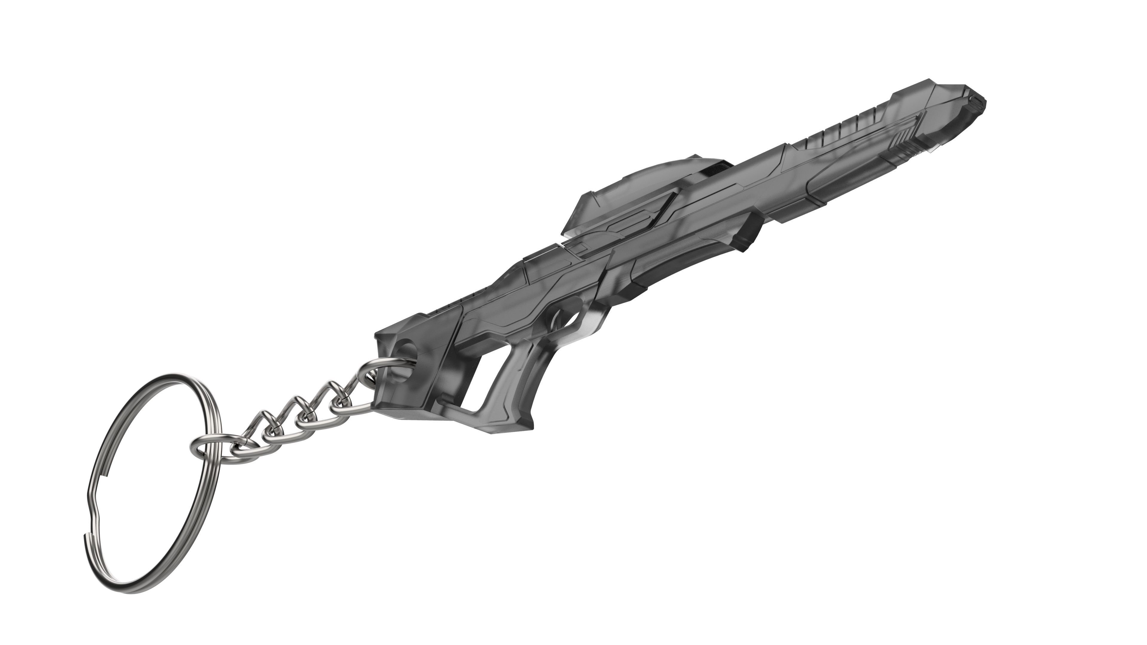 Keychain - Type 3A Phaser - Star Trek First Contact - STL 3D print model_7