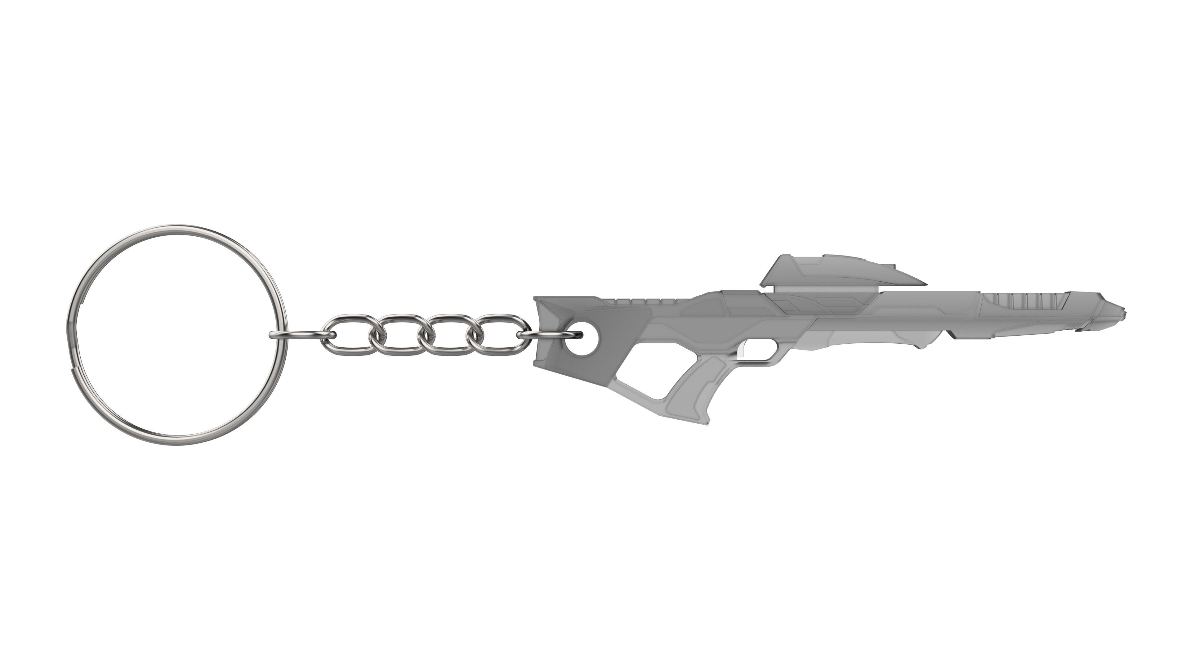 Keychain - Type 3A Phaser - Star Trek First Contact - STL 3D print model_6
