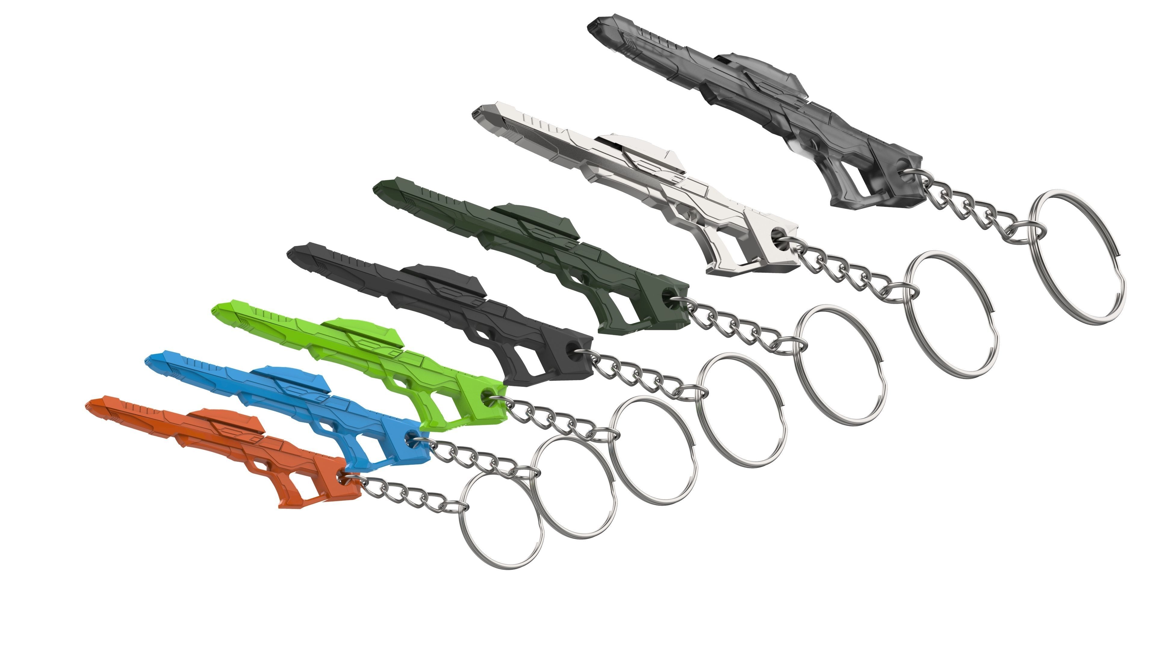 Keychain - Type 3A Phaser - Star Trek First Contact - STL 3D print model_10