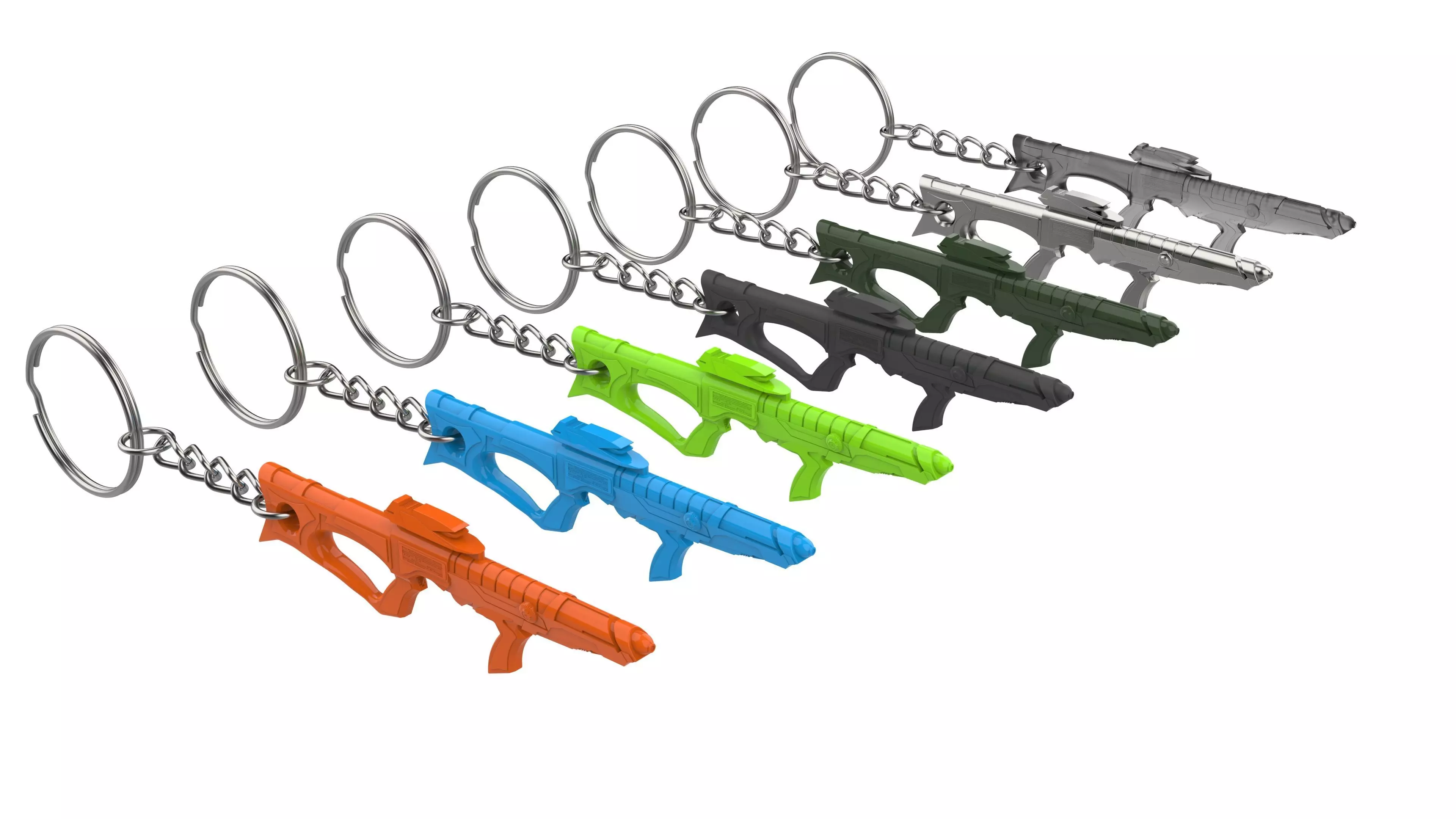 Keychain - EVA Phaser - Star Trek First Contact - STL 3D print model_0