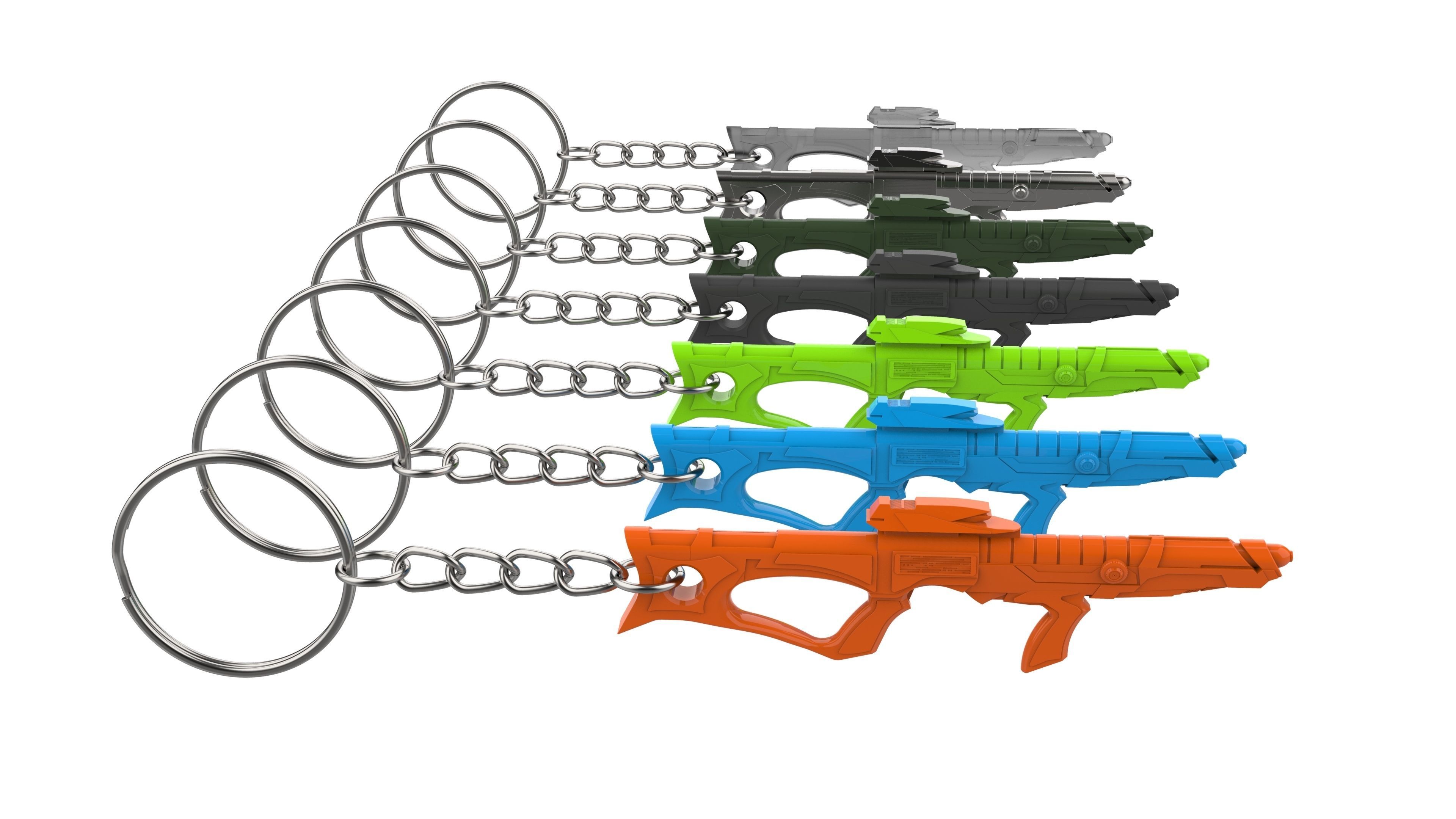 Keychain - EVA Phaser - Star Trek First Contact - STL 3D print model_6