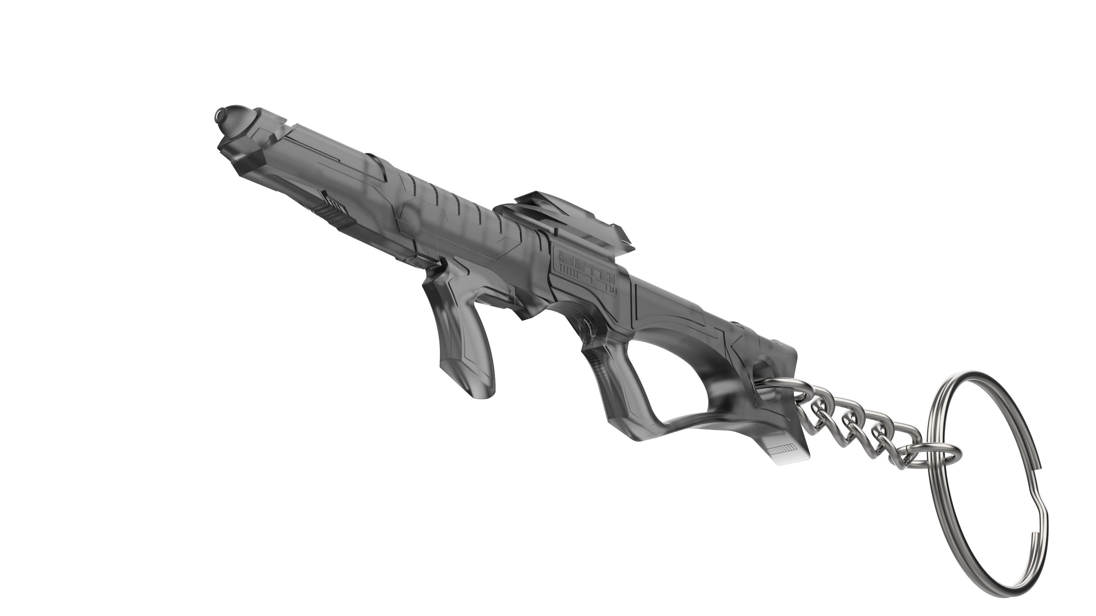 Keychain - EVA Phaser - Star Trek First Contact - STL 3D print model_12