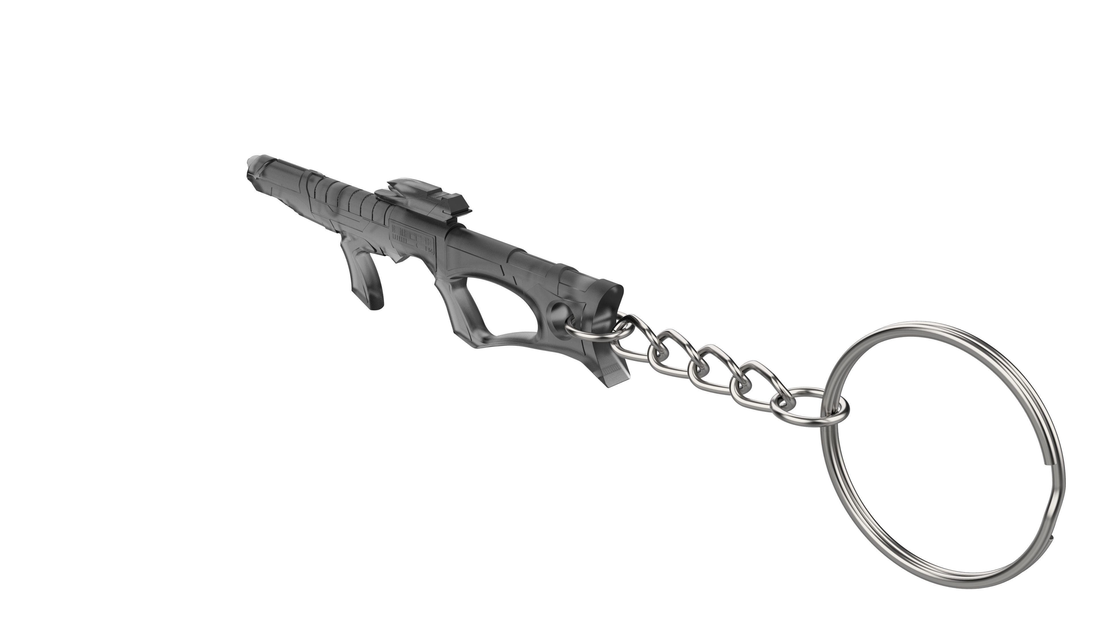 Keychain - EVA Phaser - Star Trek First Contact - STL 3D print model_10