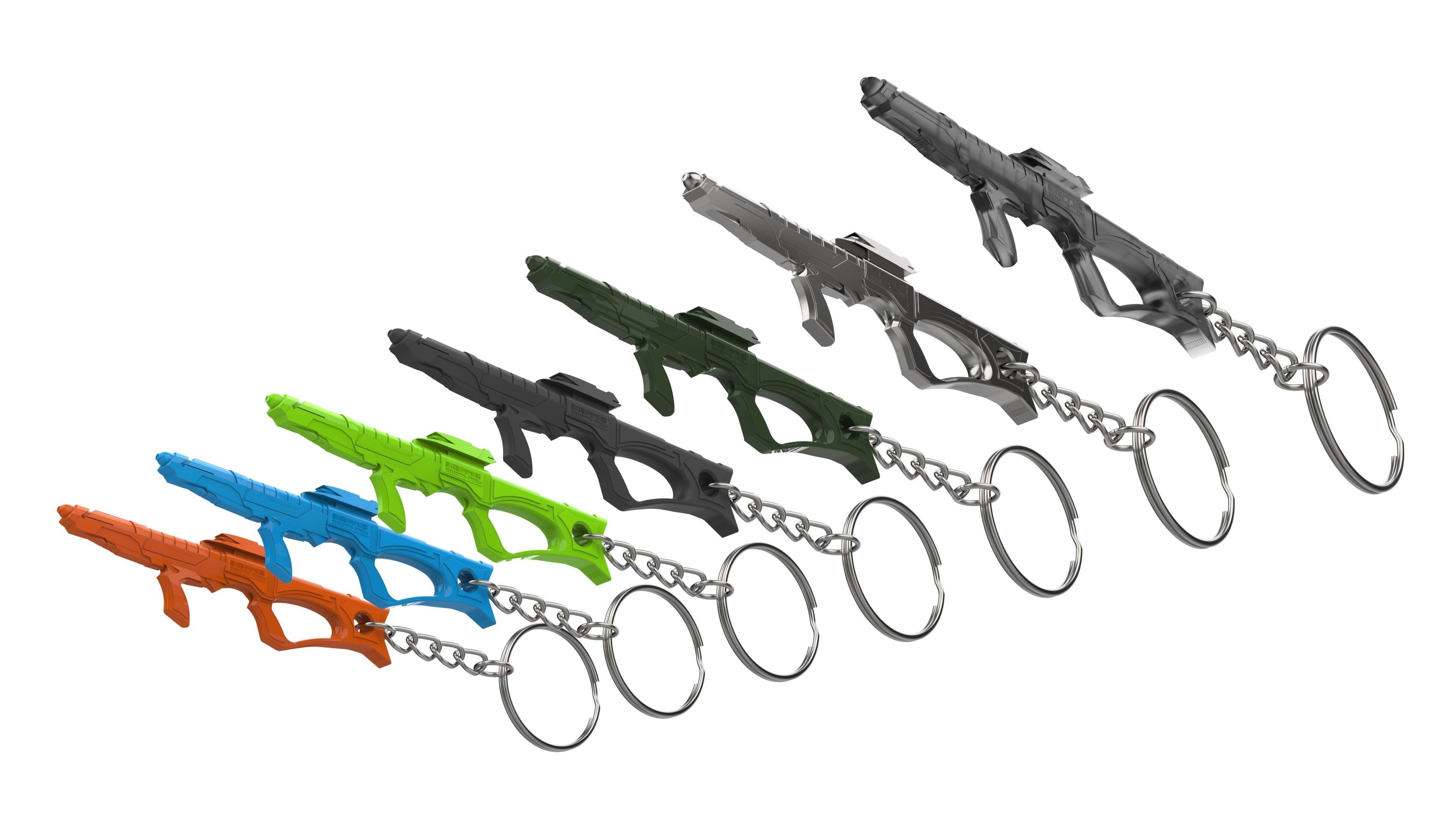 Keychain - EVA Phaser - Star Trek First Contact - STL 3D print model_2