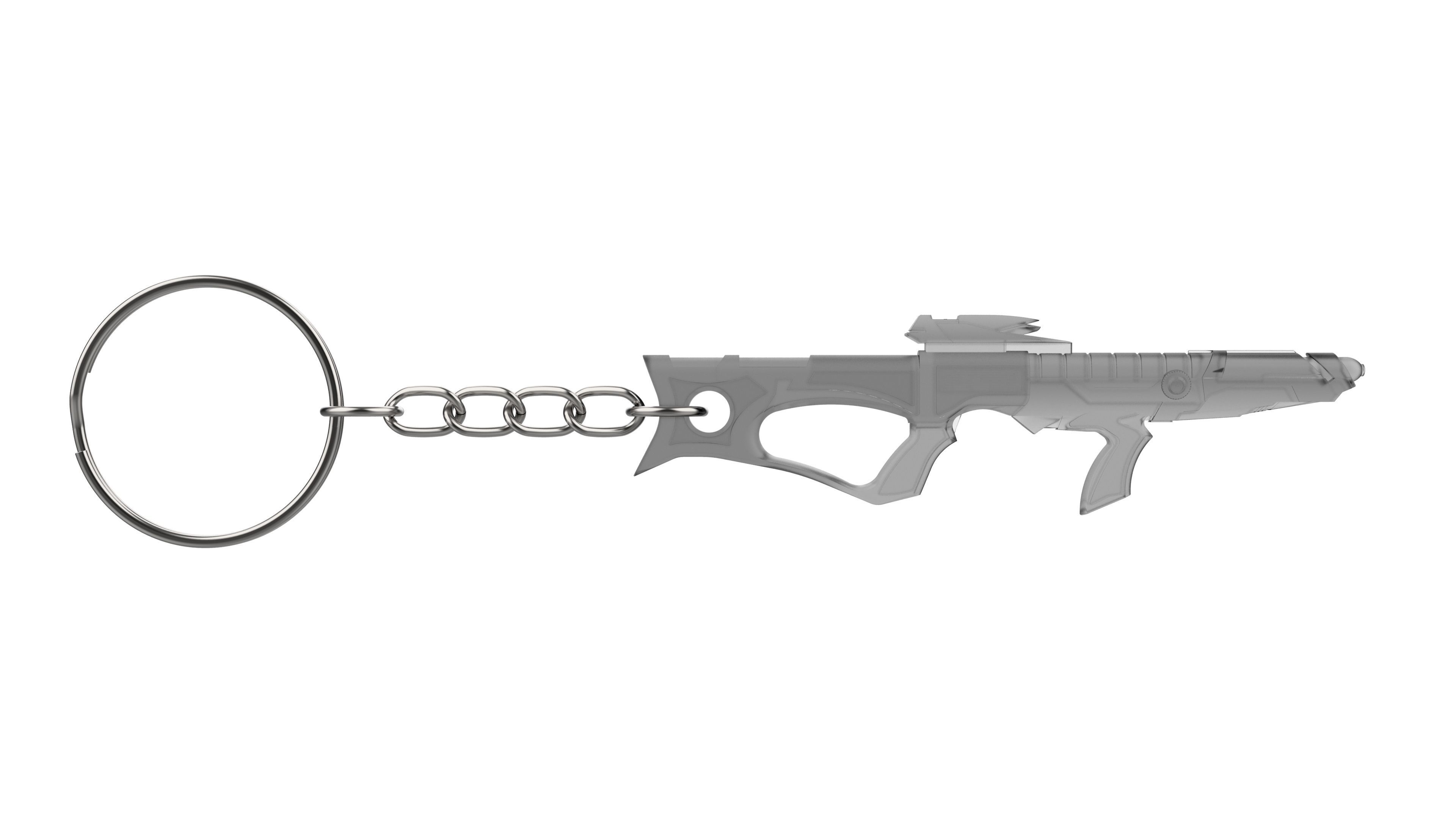 Keychain - EVA Phaser - Star Trek First Contact - STL 3D print model_9