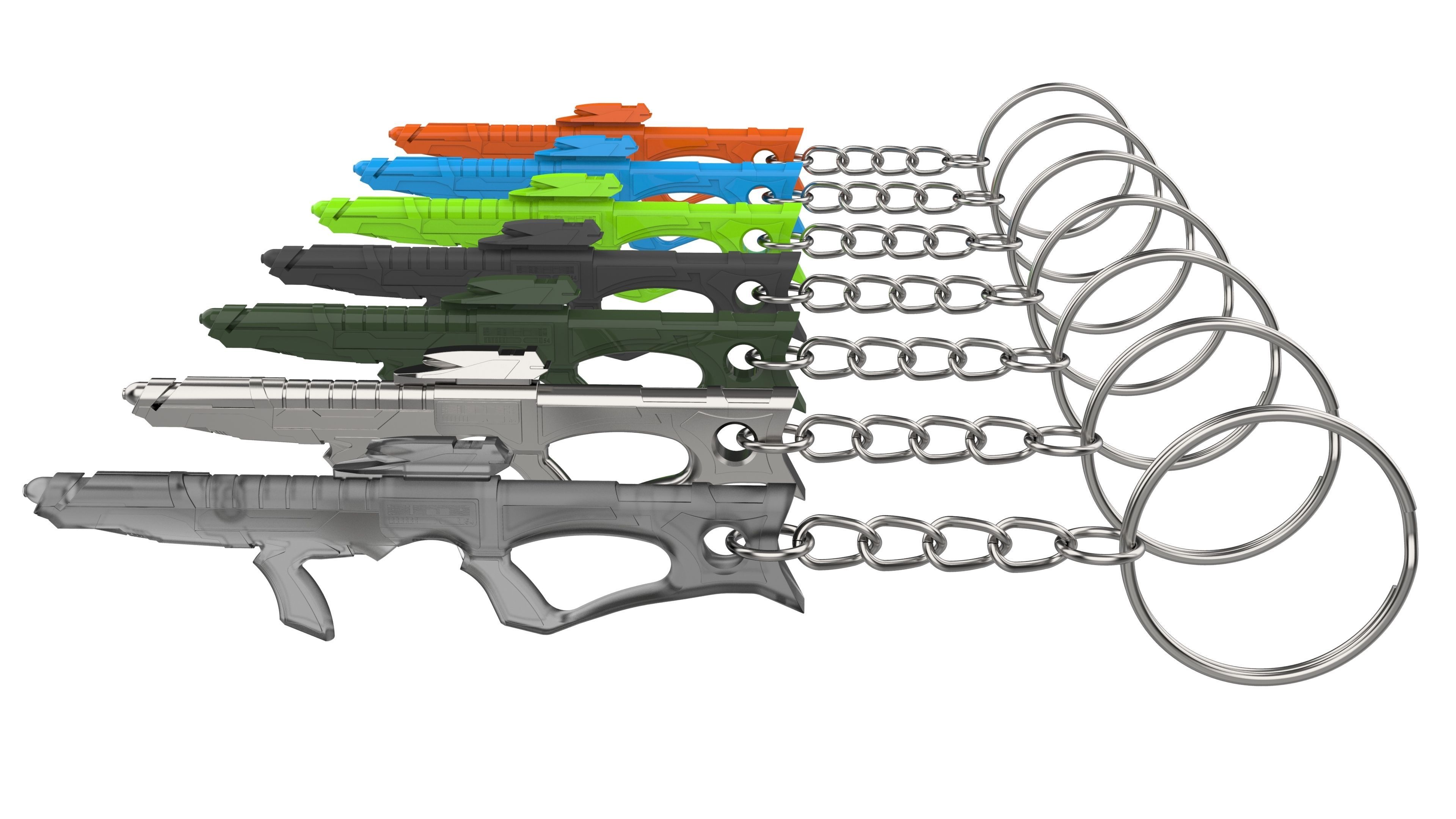 Keychain - EVA Phaser - Star Trek First Contact - STL 3D print model_3