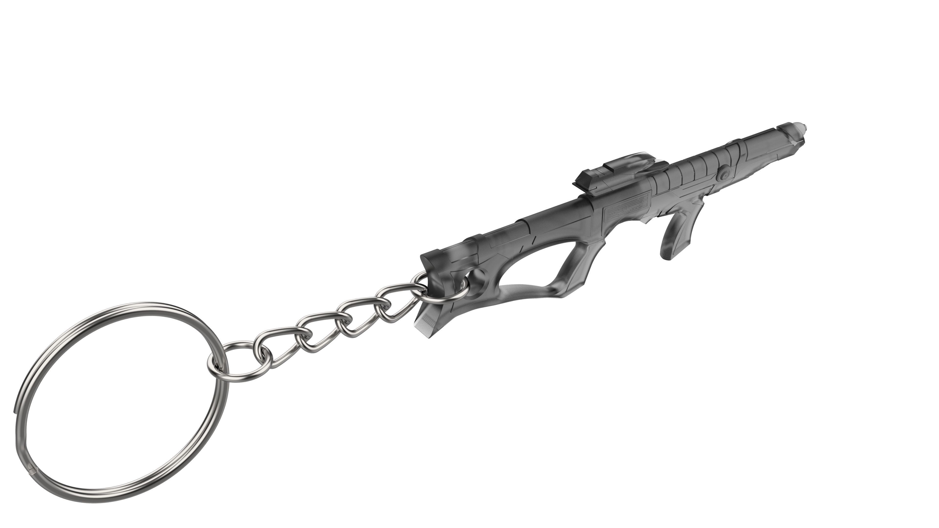 Keychain - EVA Phaser - Star Trek First Contact - STL 3D print model_11