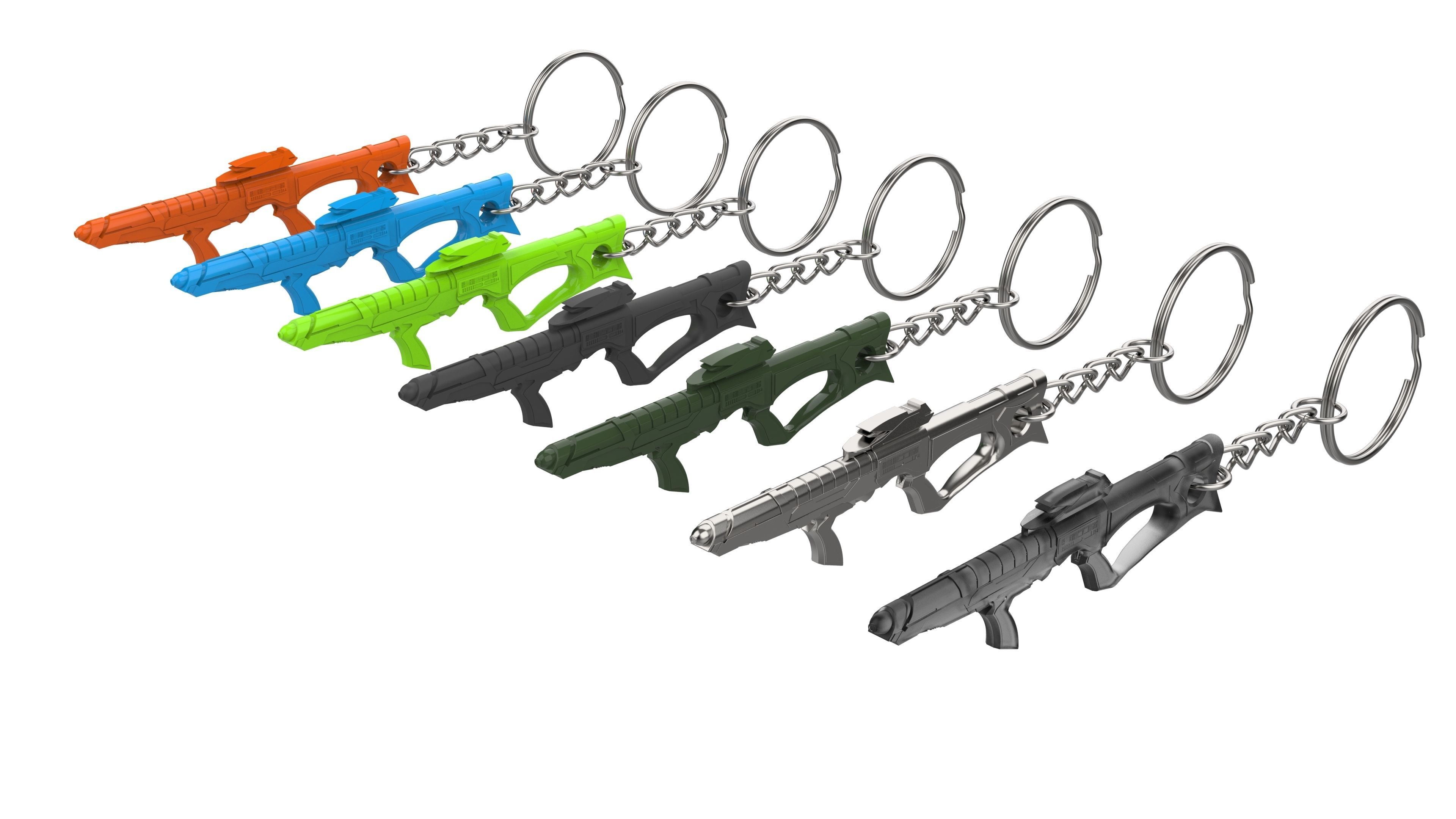 Keychain - EVA Phaser - Star Trek First Contact - STL 3D print model_1