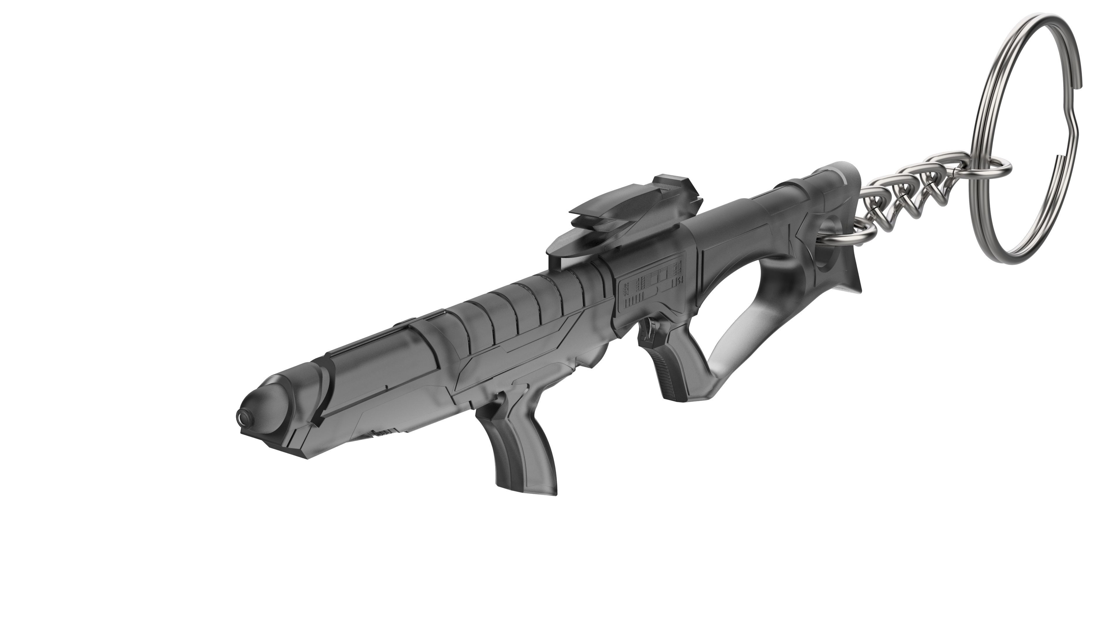 Keychain - EVA Phaser - Star Trek First Contact - STL 3D print model_15