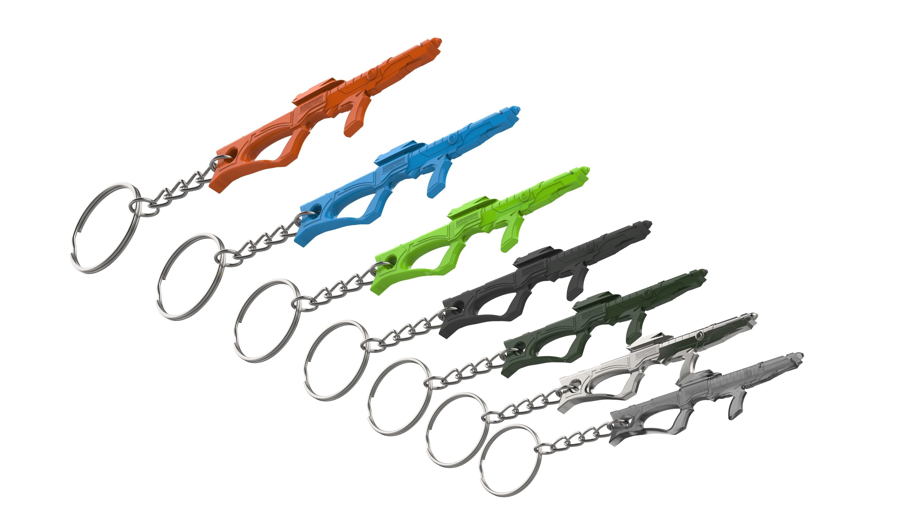 Keychain - EVA Phaser - Star Trek First Contact - STL 3D print model_7