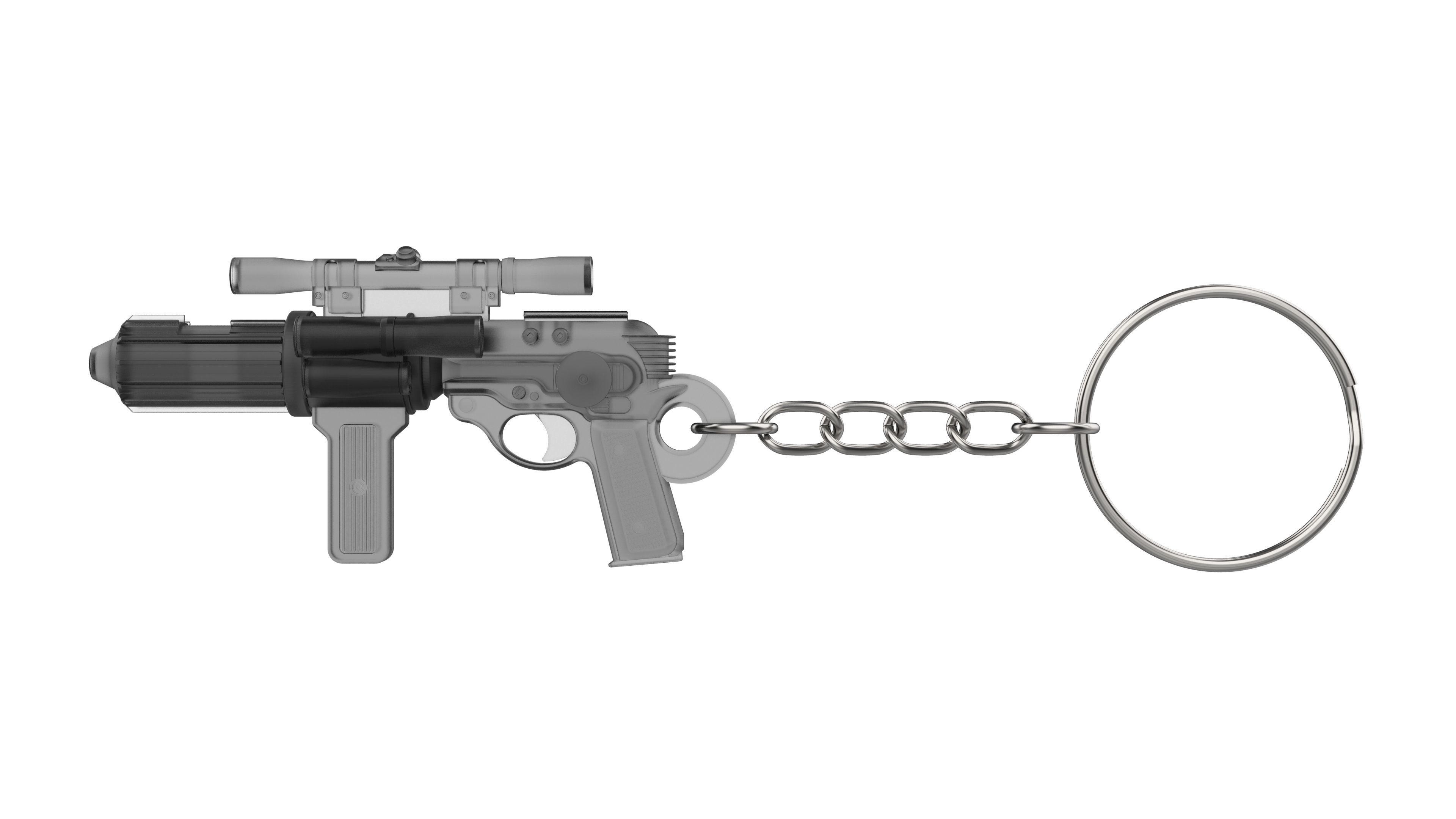 Keychain - EE-4 Blaster Cannon - Star Wars - Printable - STL 3D print model_6