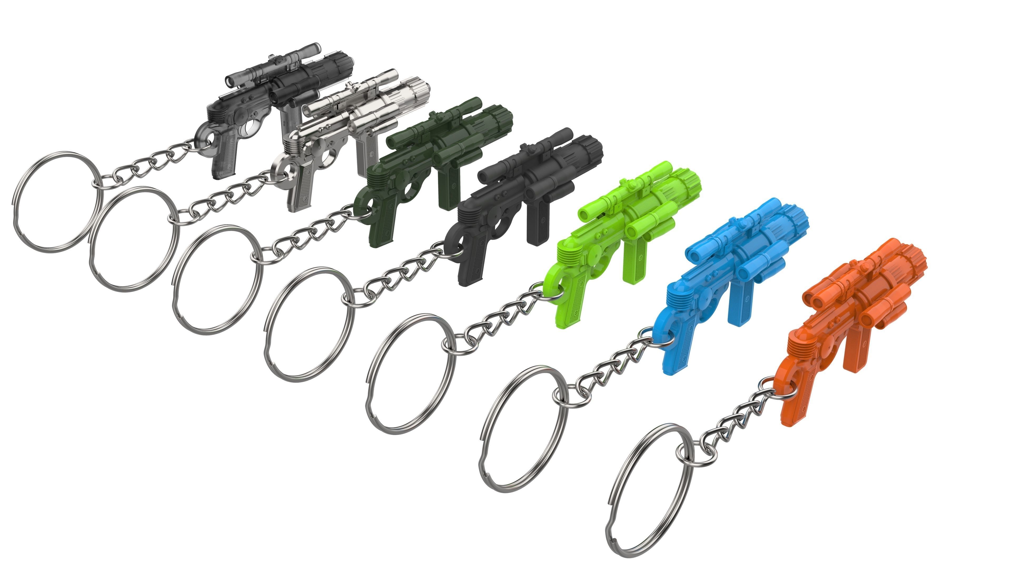 Keychain - EE-4 Blaster Cannon - Star Wars - Printable - STL 3D print model_12