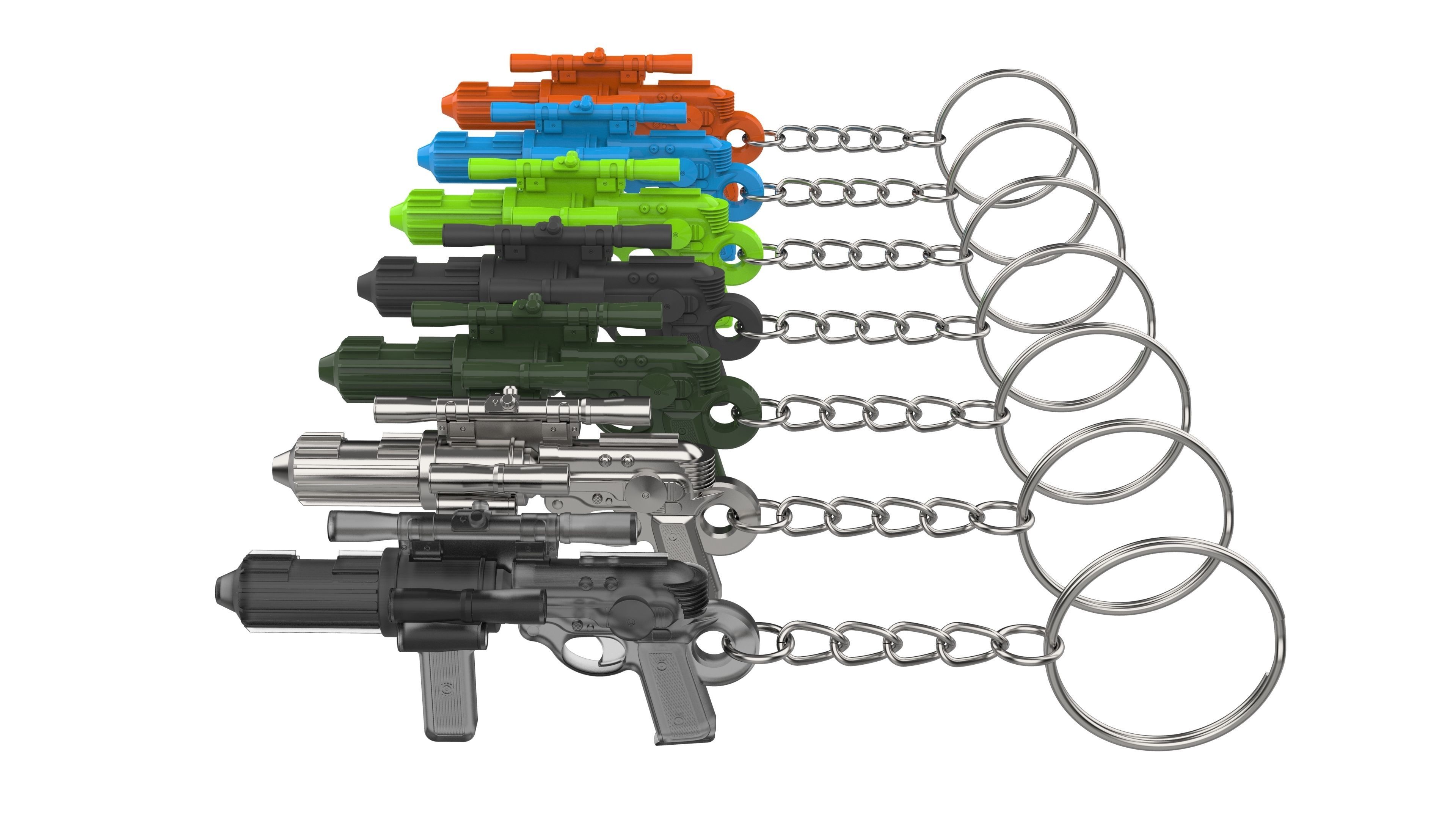 Keychain - EE-4 Blaster Cannon - Star Wars - Printable - STL 3D print model_10