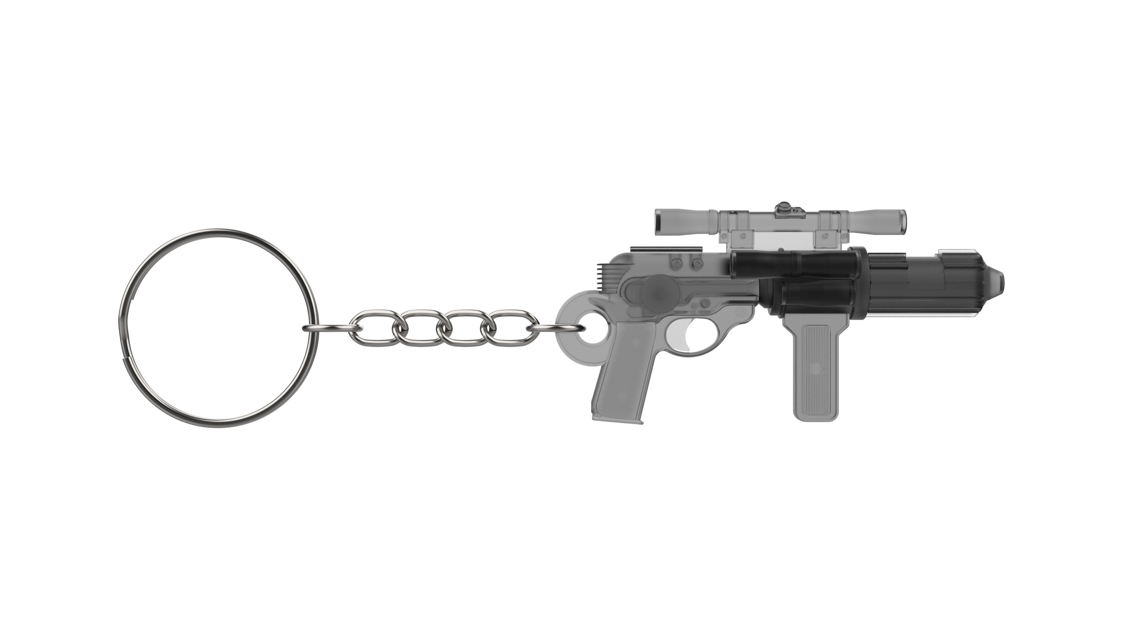 Keychain - EE-4 Blaster Cannon - Star Wars - Printable - STL 3D print model_7