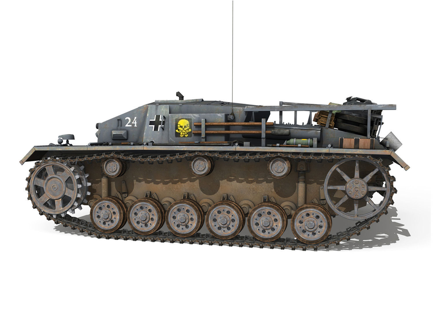 StuG III - Ausf D - StuG Abt 192 3D model_2
