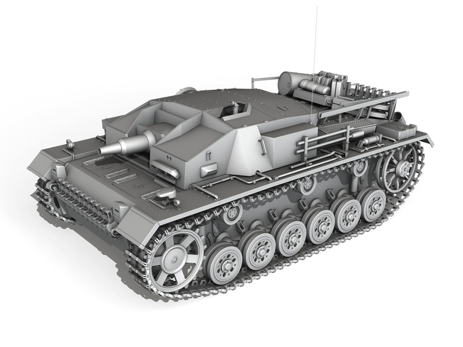 StuG III - Ausf D - StuG Abt 192 3D model_11