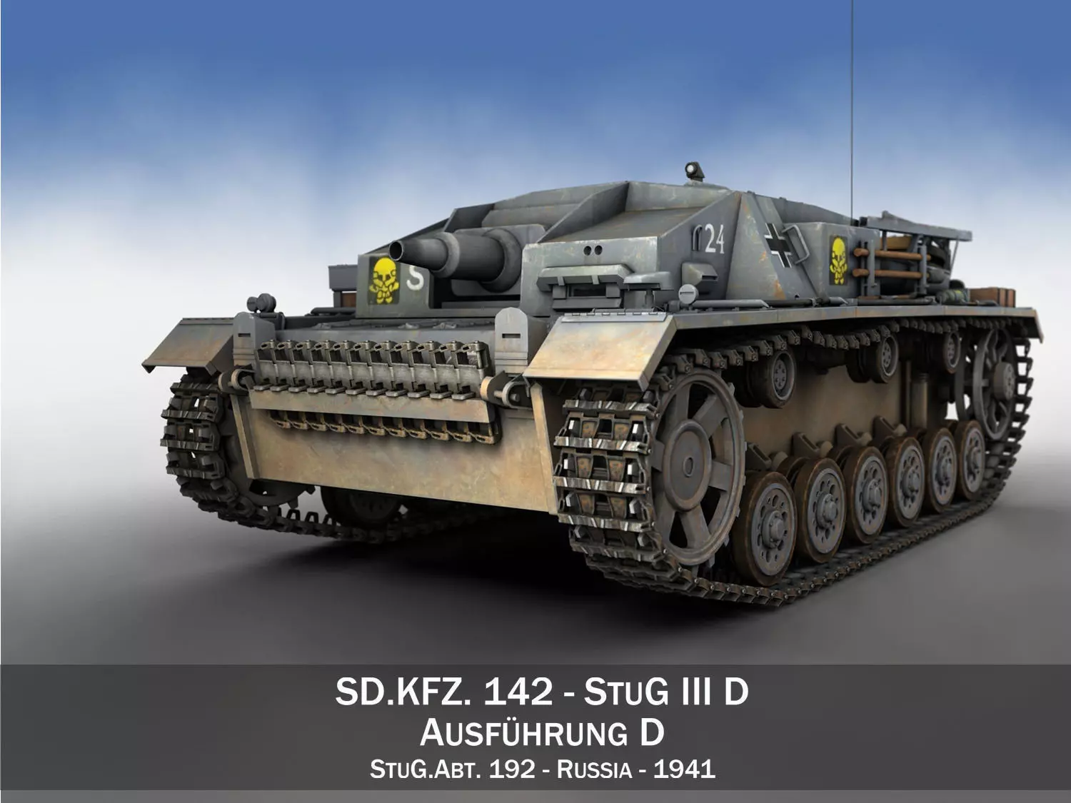 StuG III - Ausf D - StuG Abt 192 3D model_0