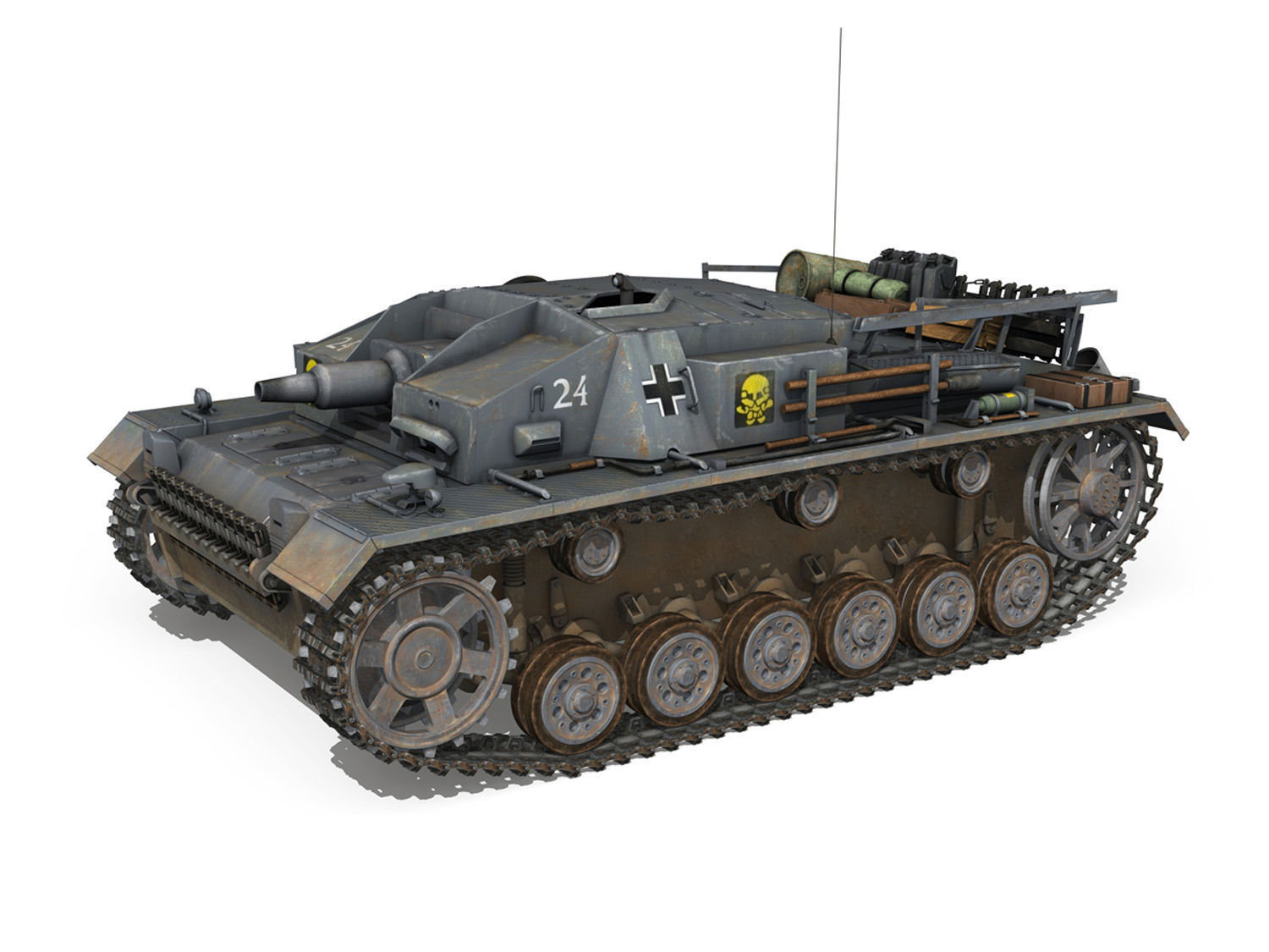 StuG III - Ausf D - StuG Abt 192 3D model_1