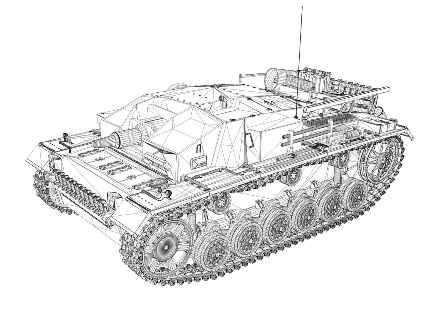 StuG III - Ausf D - StuG Abt 192 3D model_12