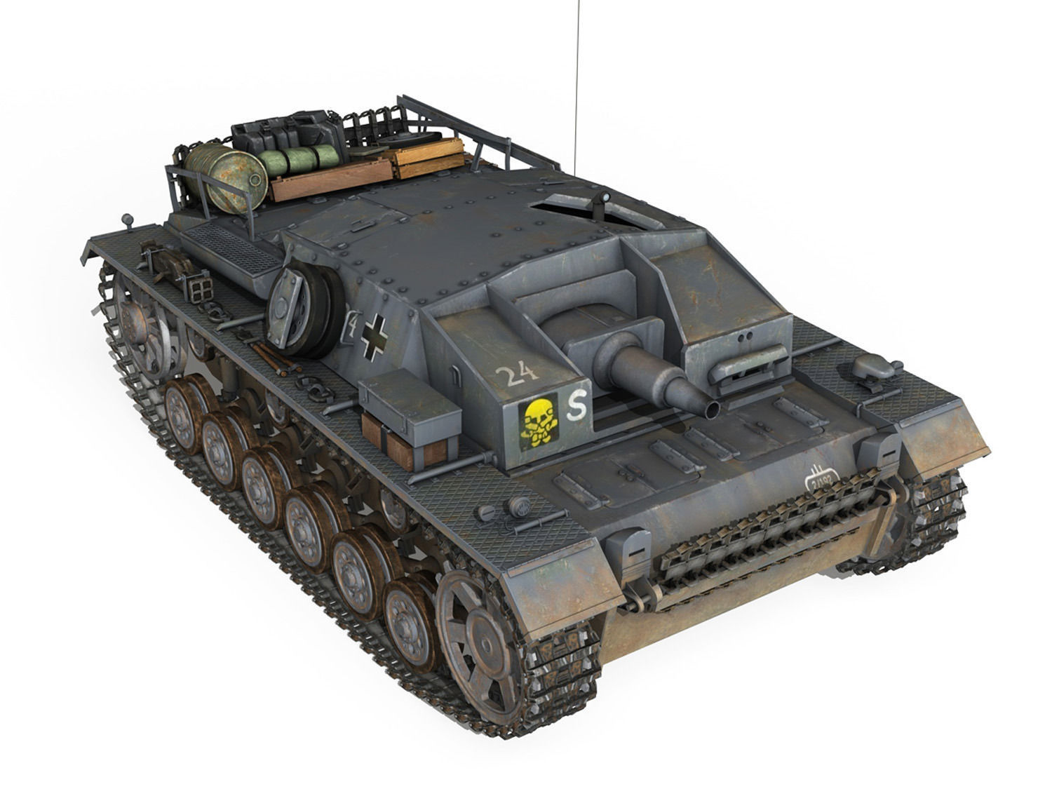 StuG III - Ausf D - StuG Abt 192 3D model_7