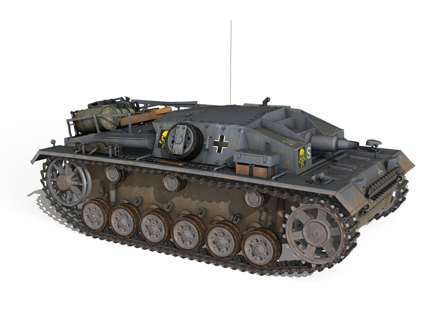 StuG III - Ausf D - StuG Abt 192 3D model_6