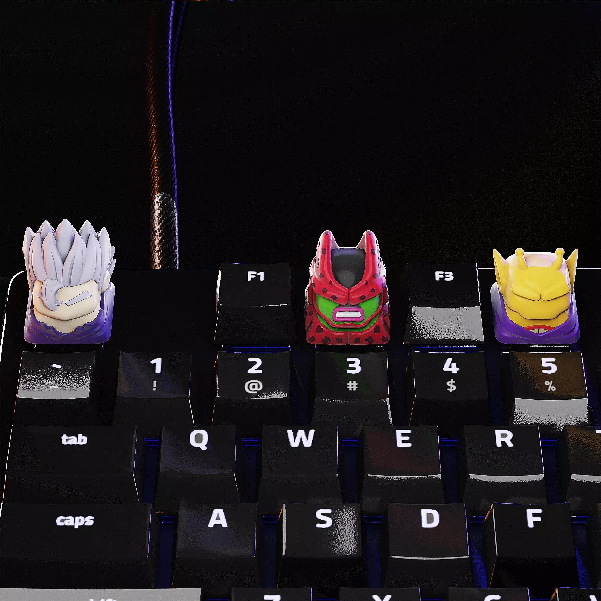 Dbz Keycaps Vol III - Dragon ball Super - Mechanical Keyboard 3D print model