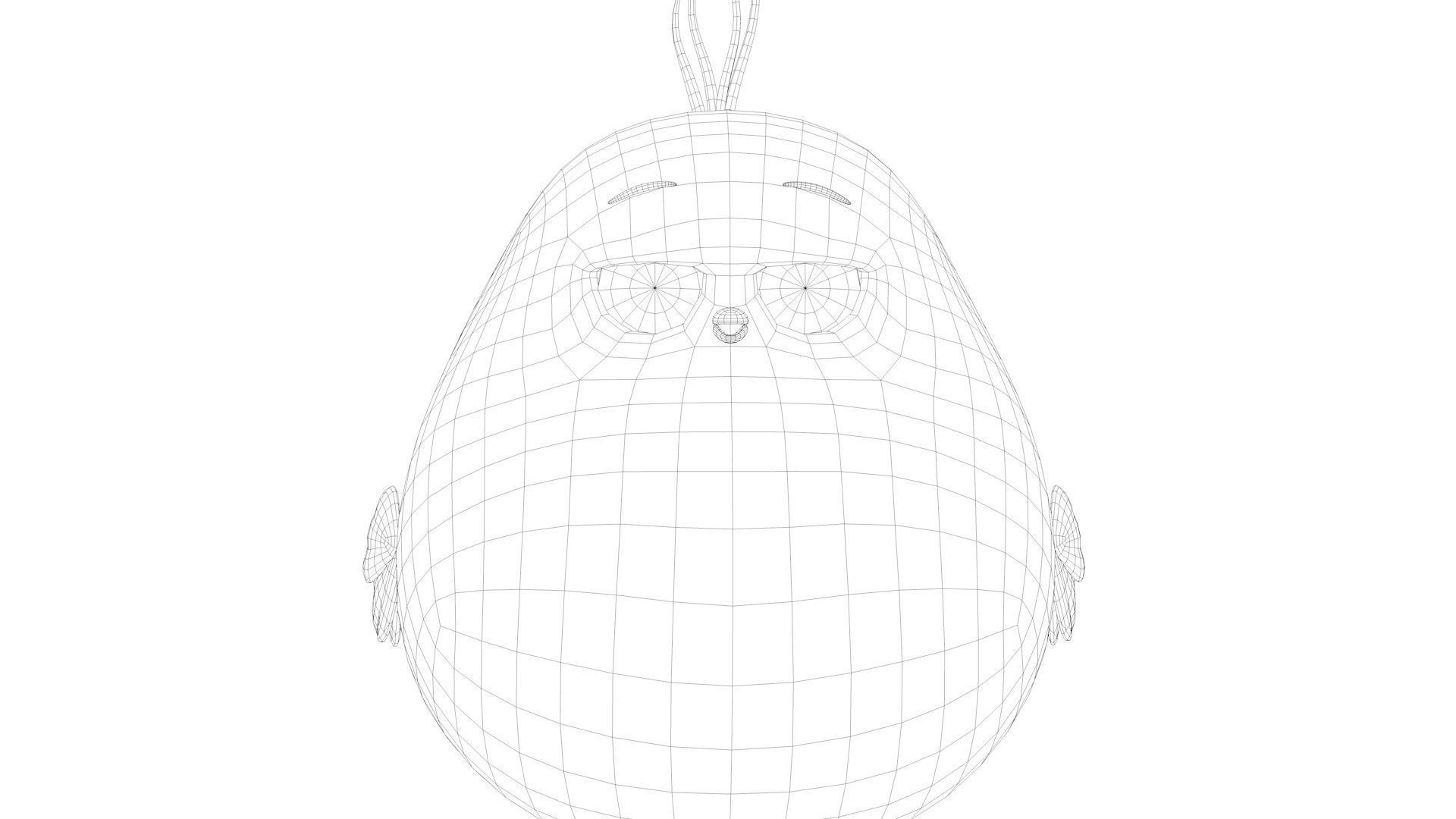 Cartoon Cute Bird Low-poly 3D model_19